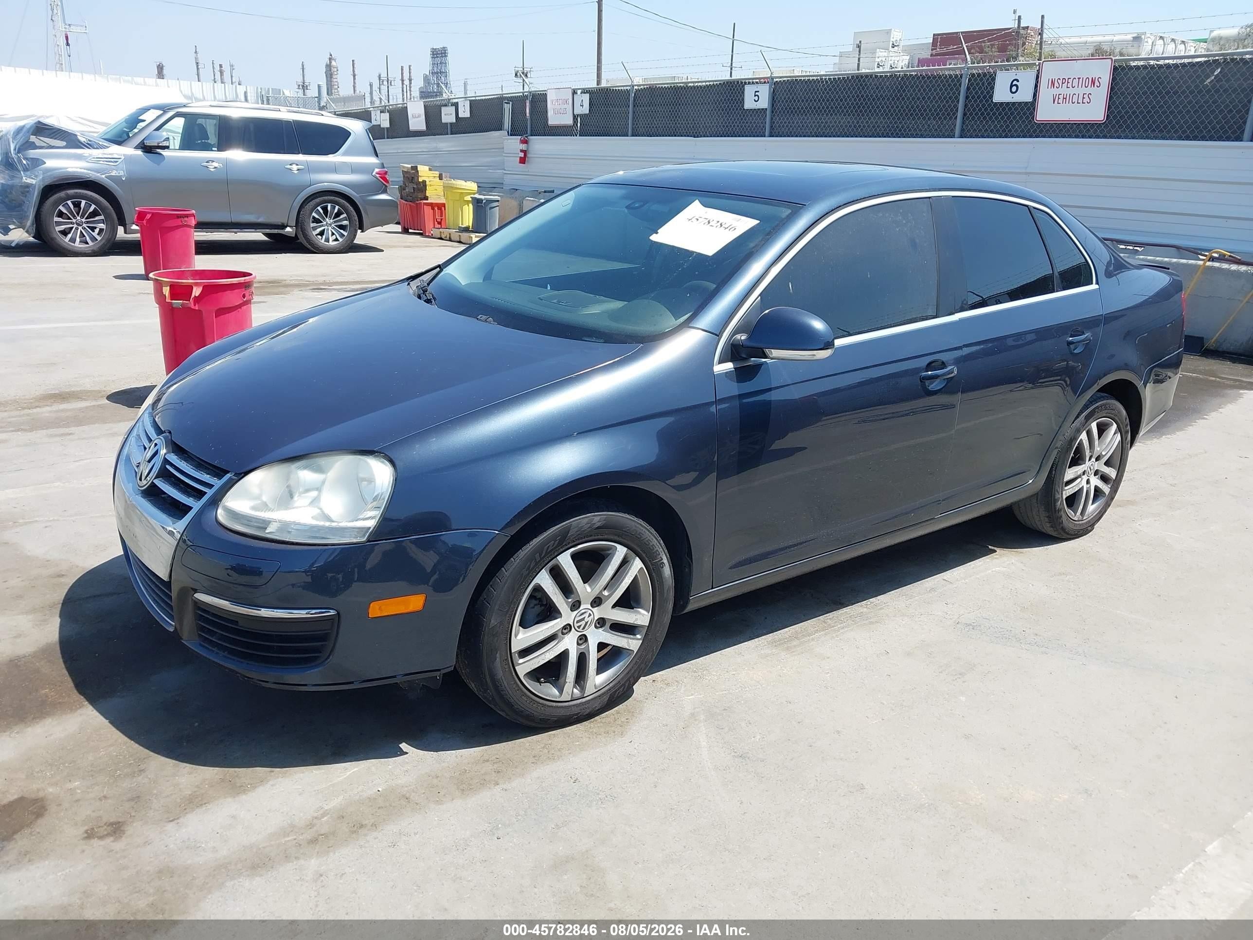 2005 Volkswagen Jetta 2.5 Blue vin: 3VWSG71K65M645668