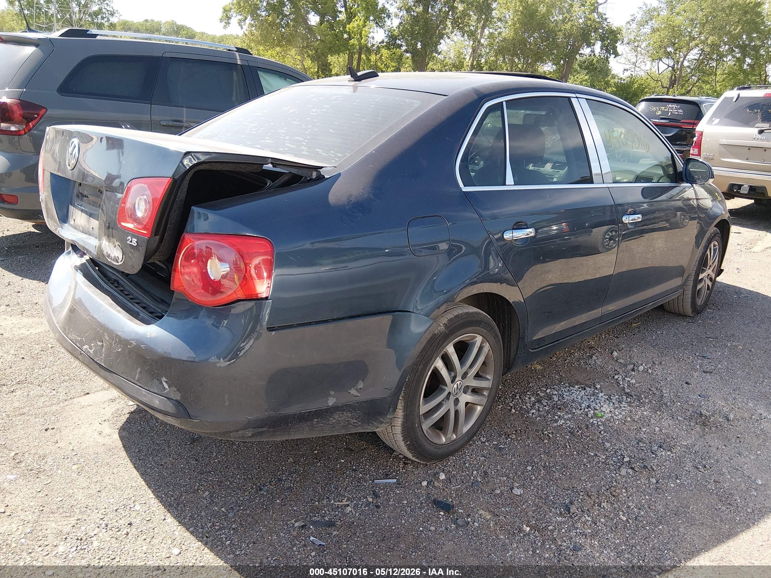 2006 Volkswagen Jetta 2.5 Black vin: 3VWSG71K86M761486
