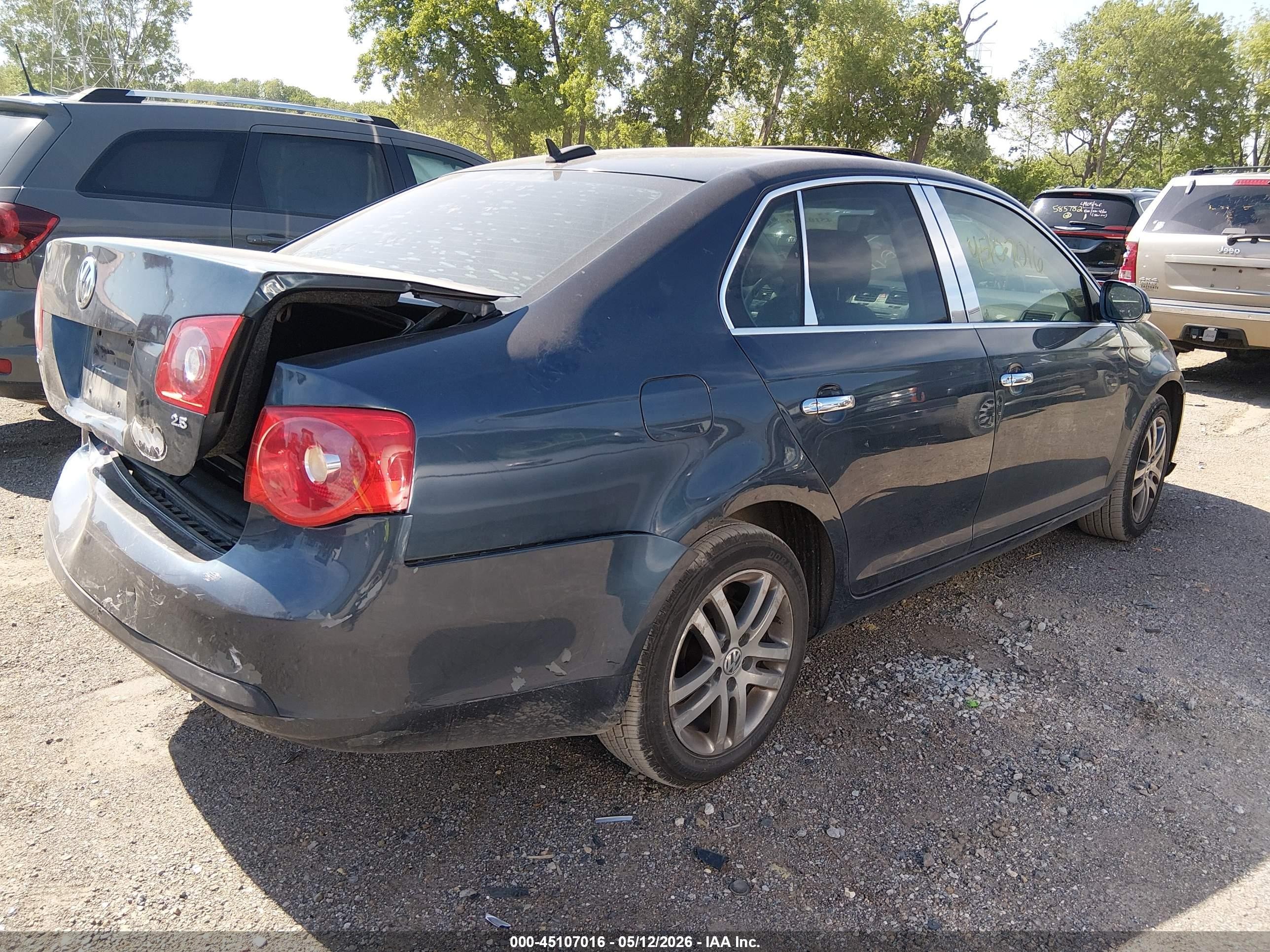 2006 Volkswagen Jetta 2.5 Black vin: 3VWSG71K86M761486