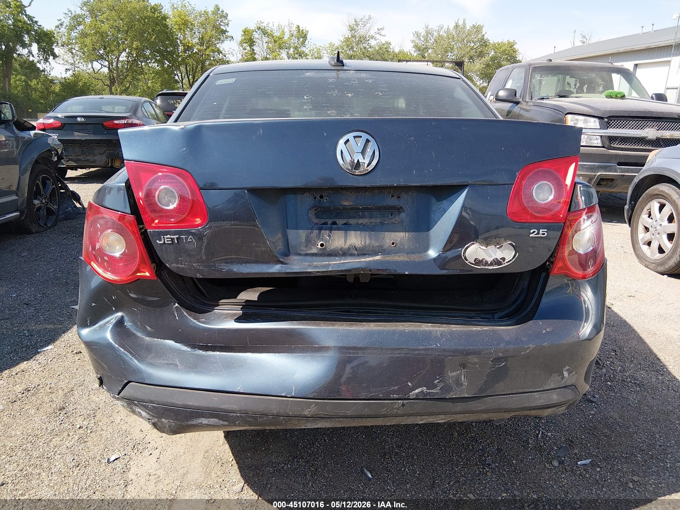 2006 Volkswagen Jetta 2.5 Black vin: 3VWSG71K86M761486