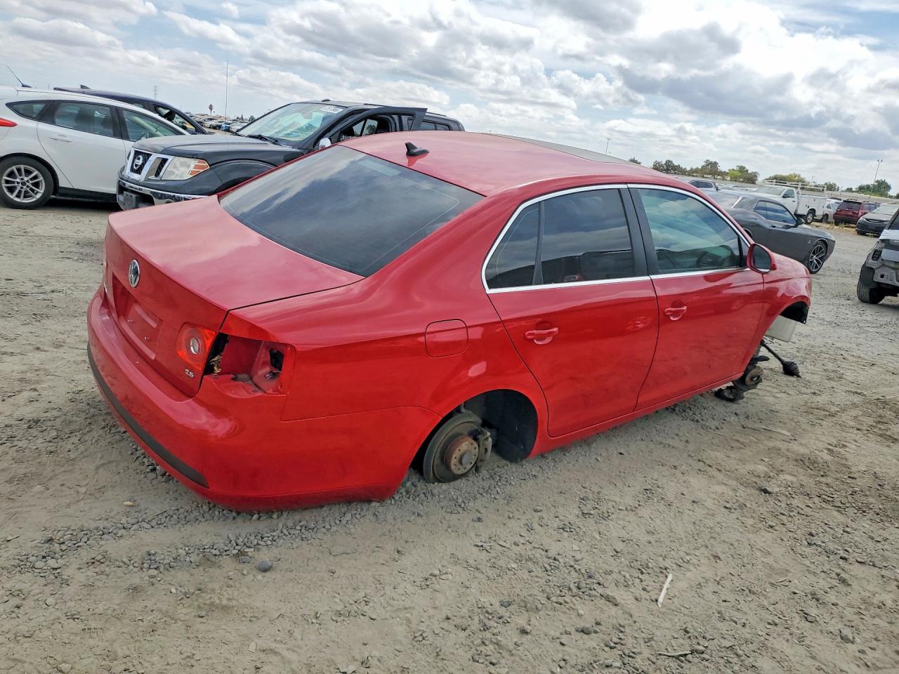 2007 Volkswagen Jetta 2.5 Option Package 1 Red vin: 3VWSG71KX7M029233