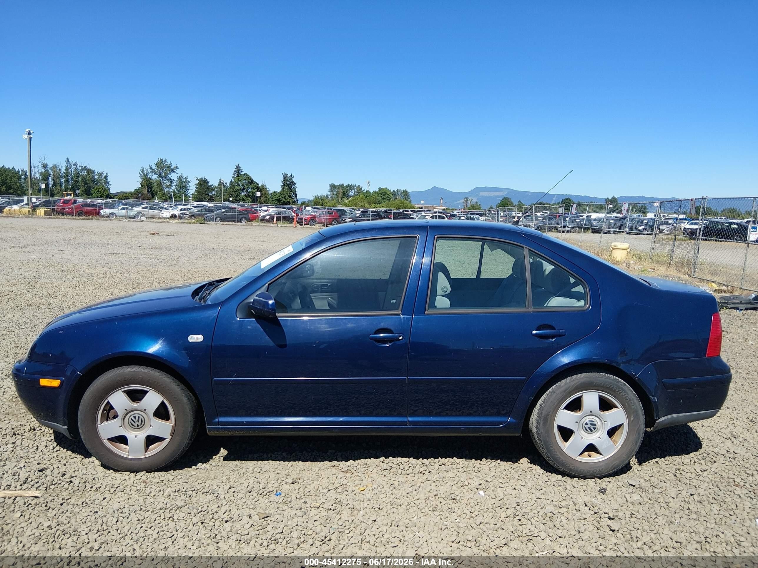 2002 Volkswagen Jetta Gls Dark Blue vin: 3VWSK69M12M171705