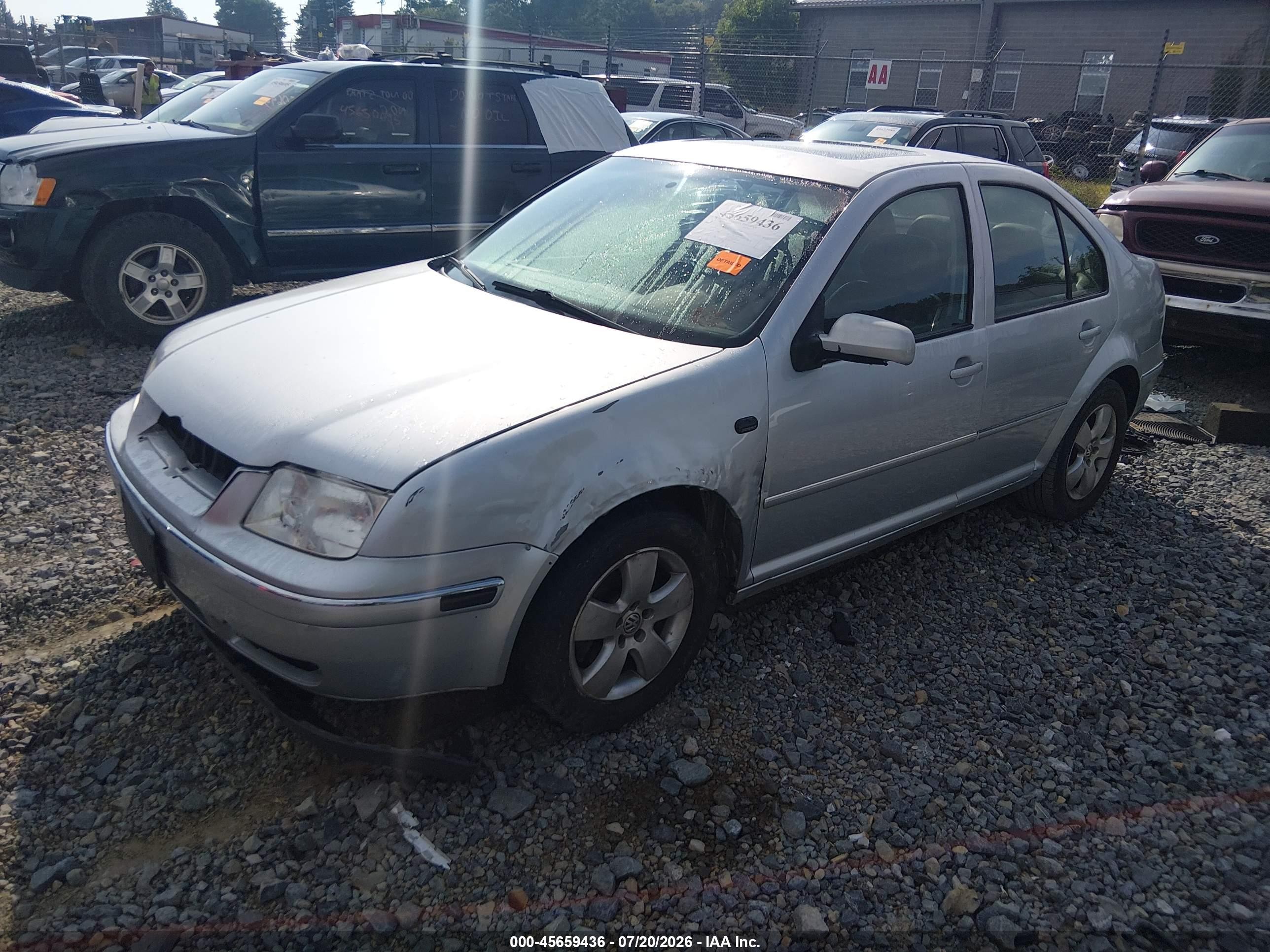 2004 Volkswagen Jetta Gls 2.0l Silver vin: 3VWSK69M34M028922