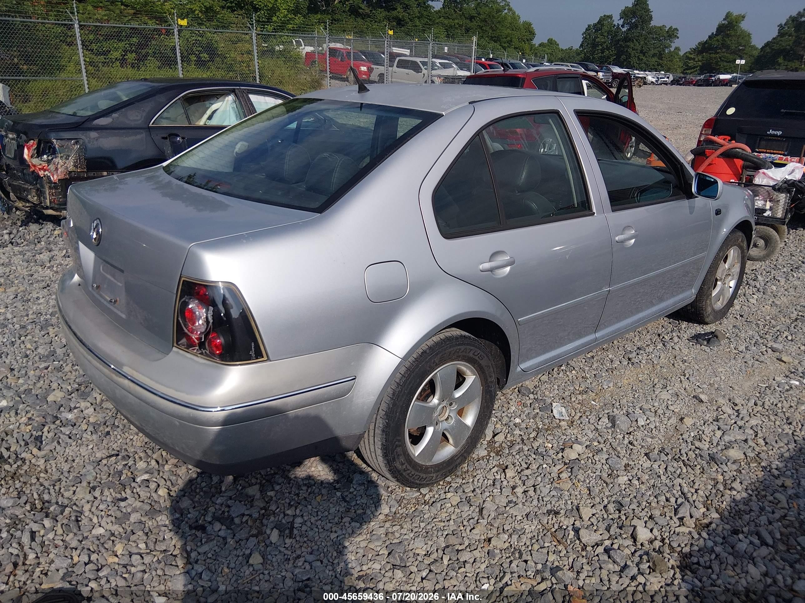 2004 Volkswagen Jetta Gls 2.0l Silver vin: 3VWSK69M34M028922
