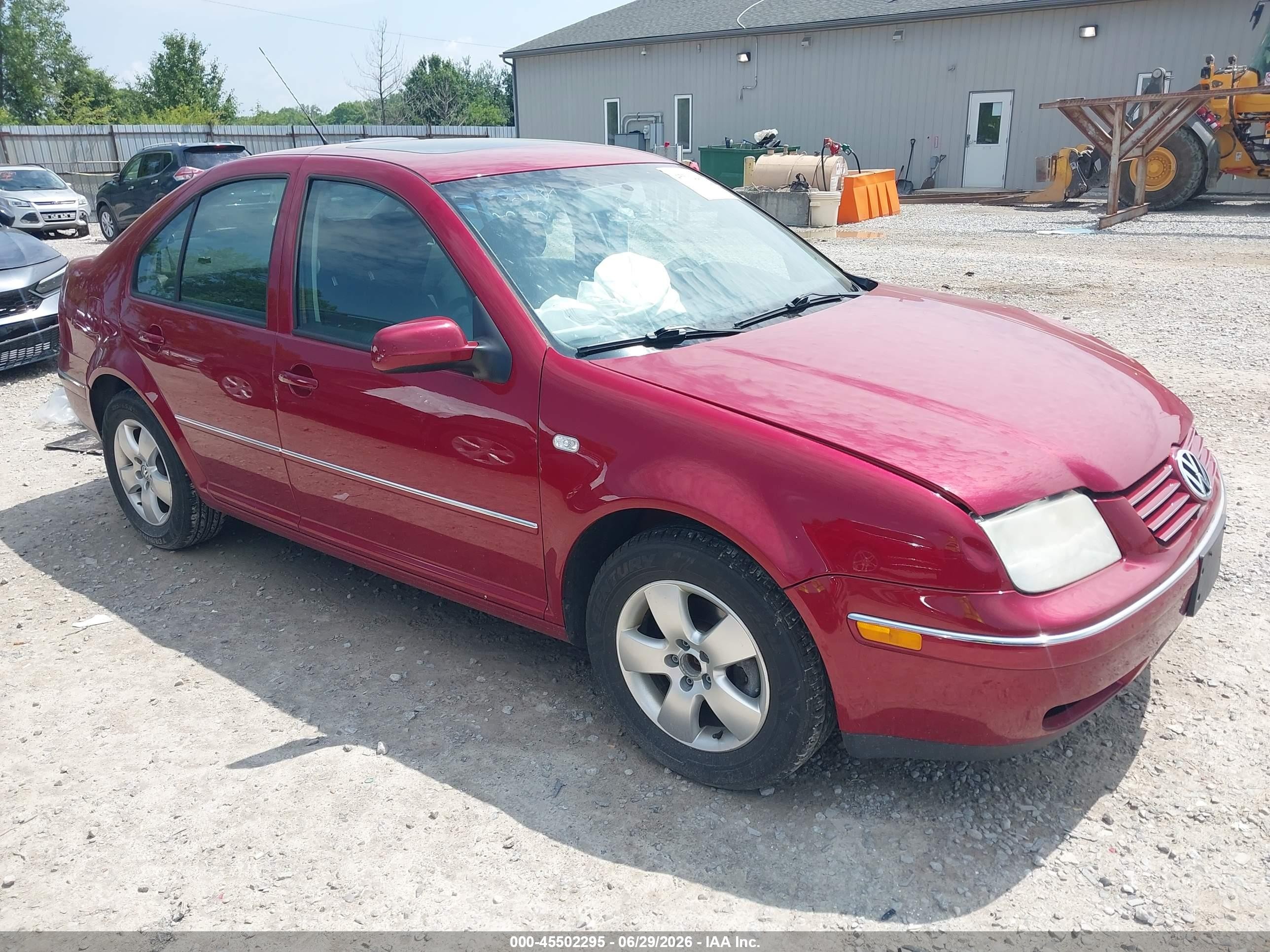 2005 Volkswagen Jetta Gls 2.0l Красный vin: 3VWSK69M35M071836