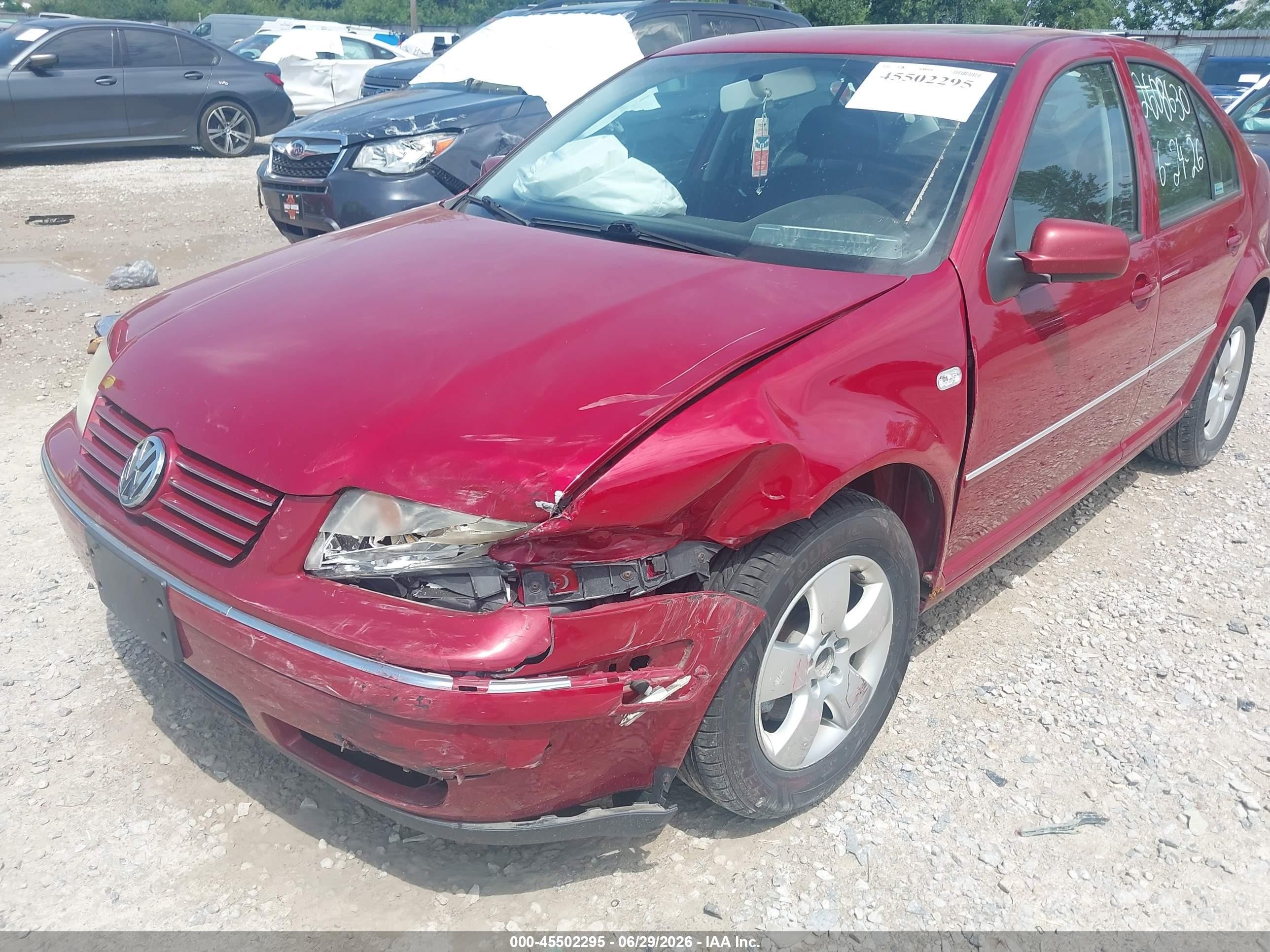 2005 Volkswagen Jetta Gls 2.0l Красный vin: 3VWSK69M35M071836