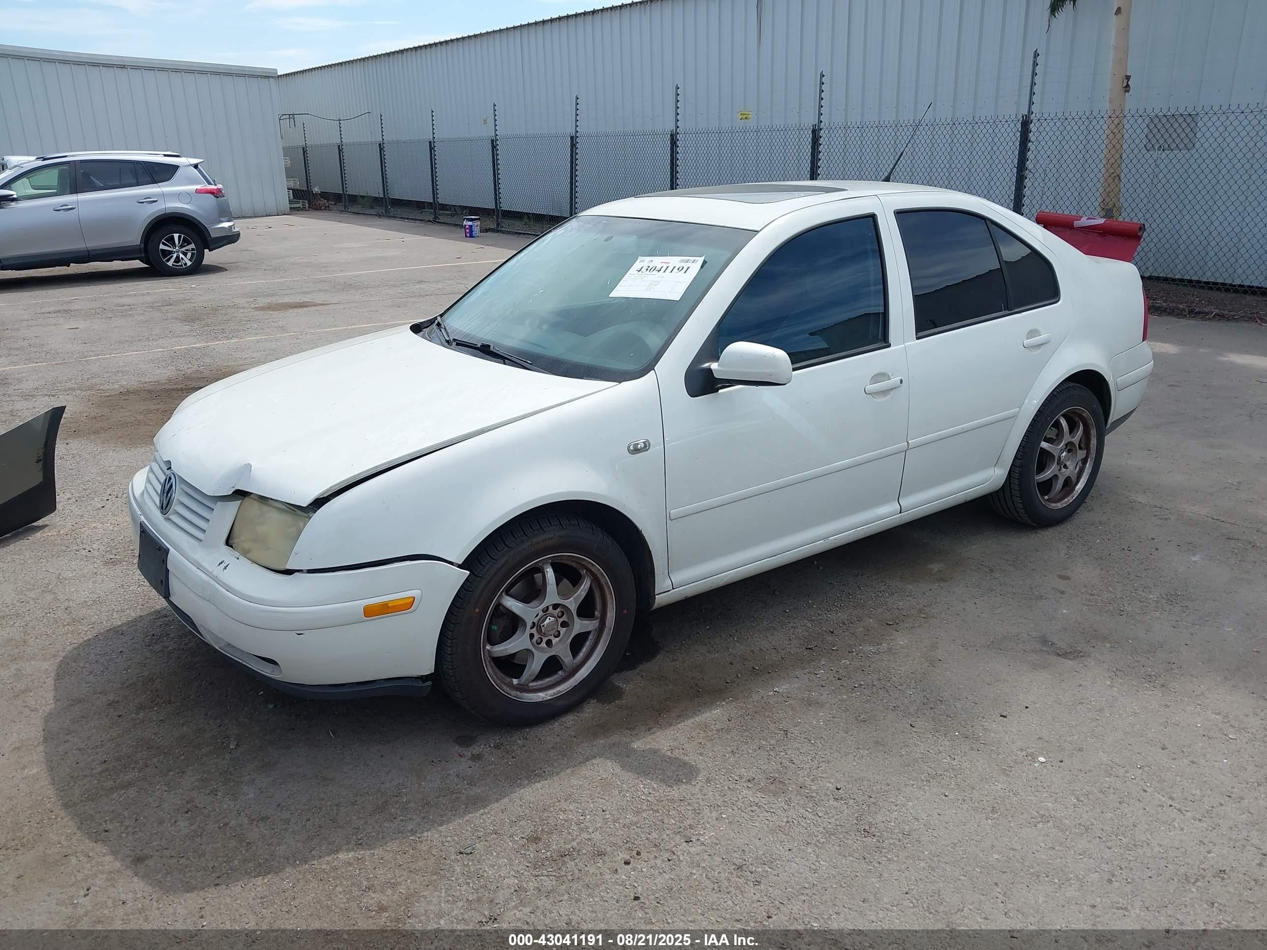 2001 Volkswagen Jetta Gls White vin: 3VWSK69M41M150829