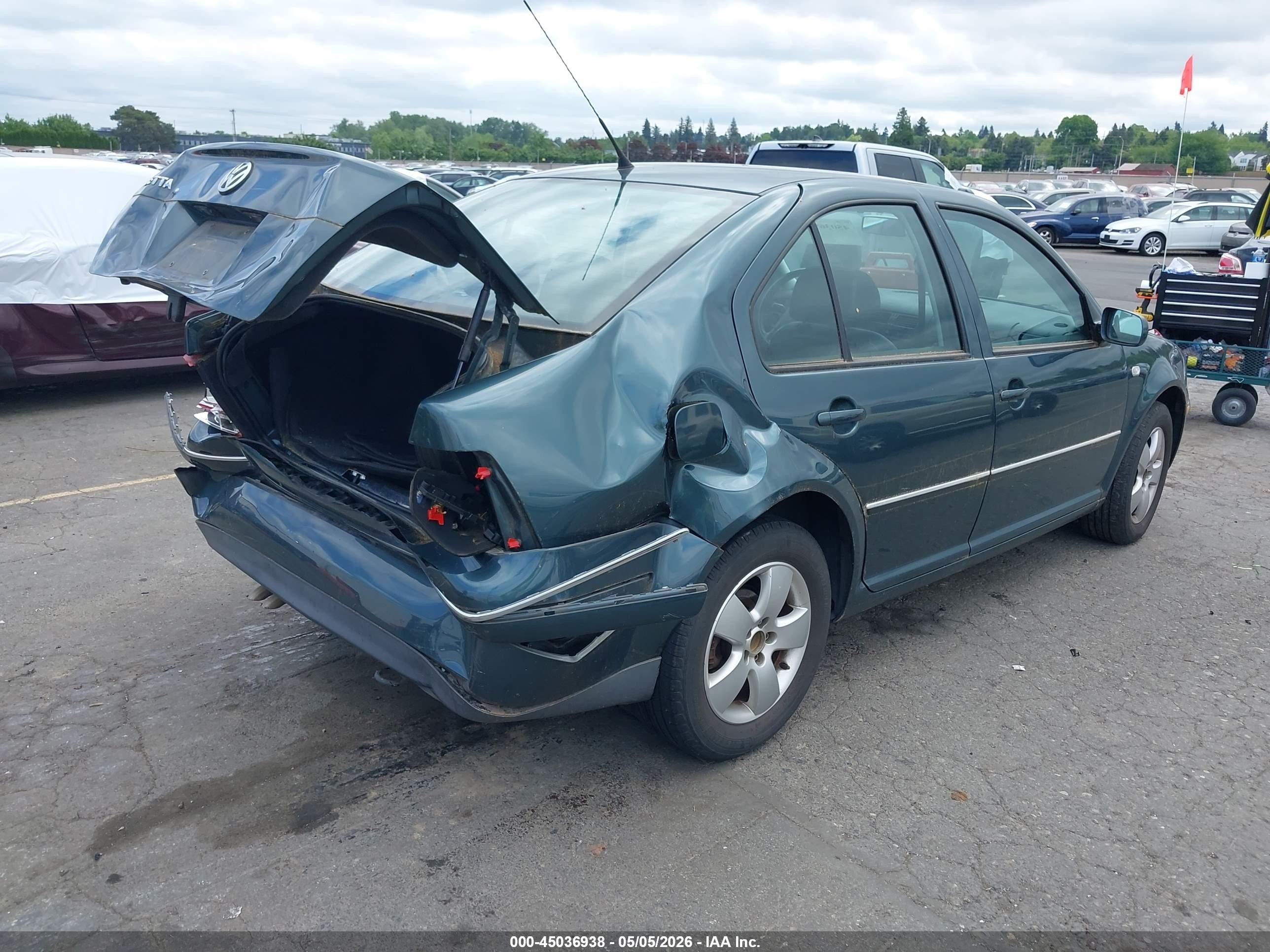 2004 Volkswagen Jetta Gls 2.0l Green vin: 3VWSK69M64M113771
