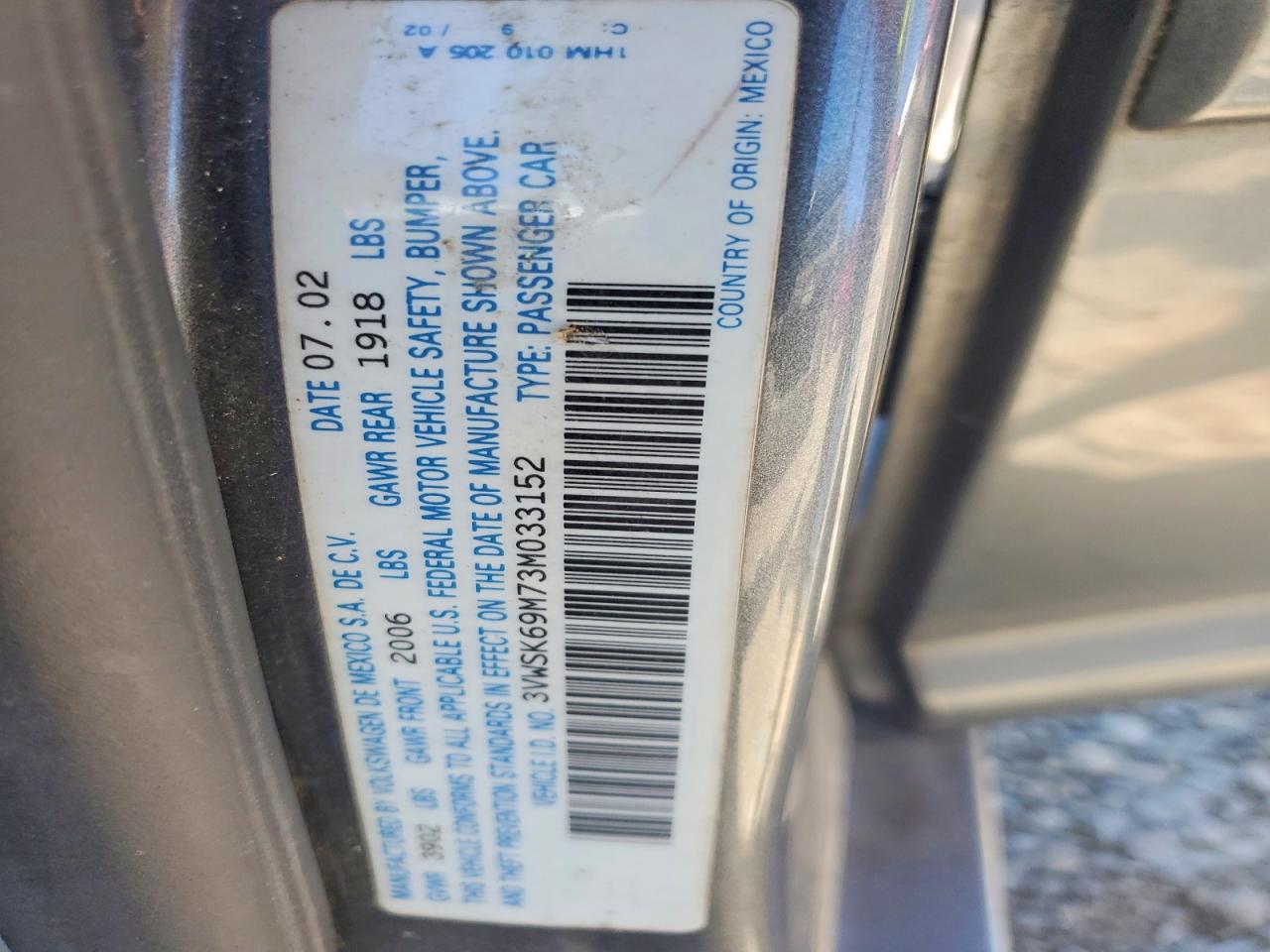 2003 Volkswagen Jetta Gls Серый vin: 3VWSK69M73M033152