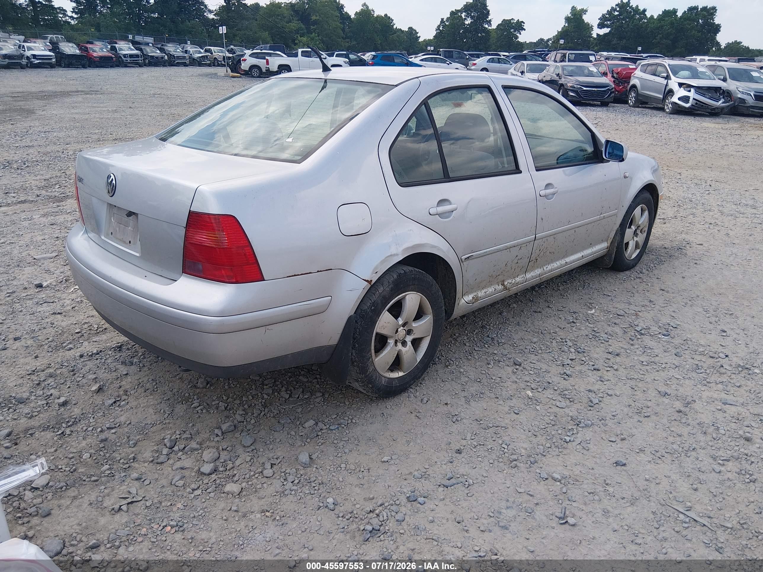 2003 Volkswagen Jetta Gls 2.0l Silver vin: 3VWSK69M73M054518
