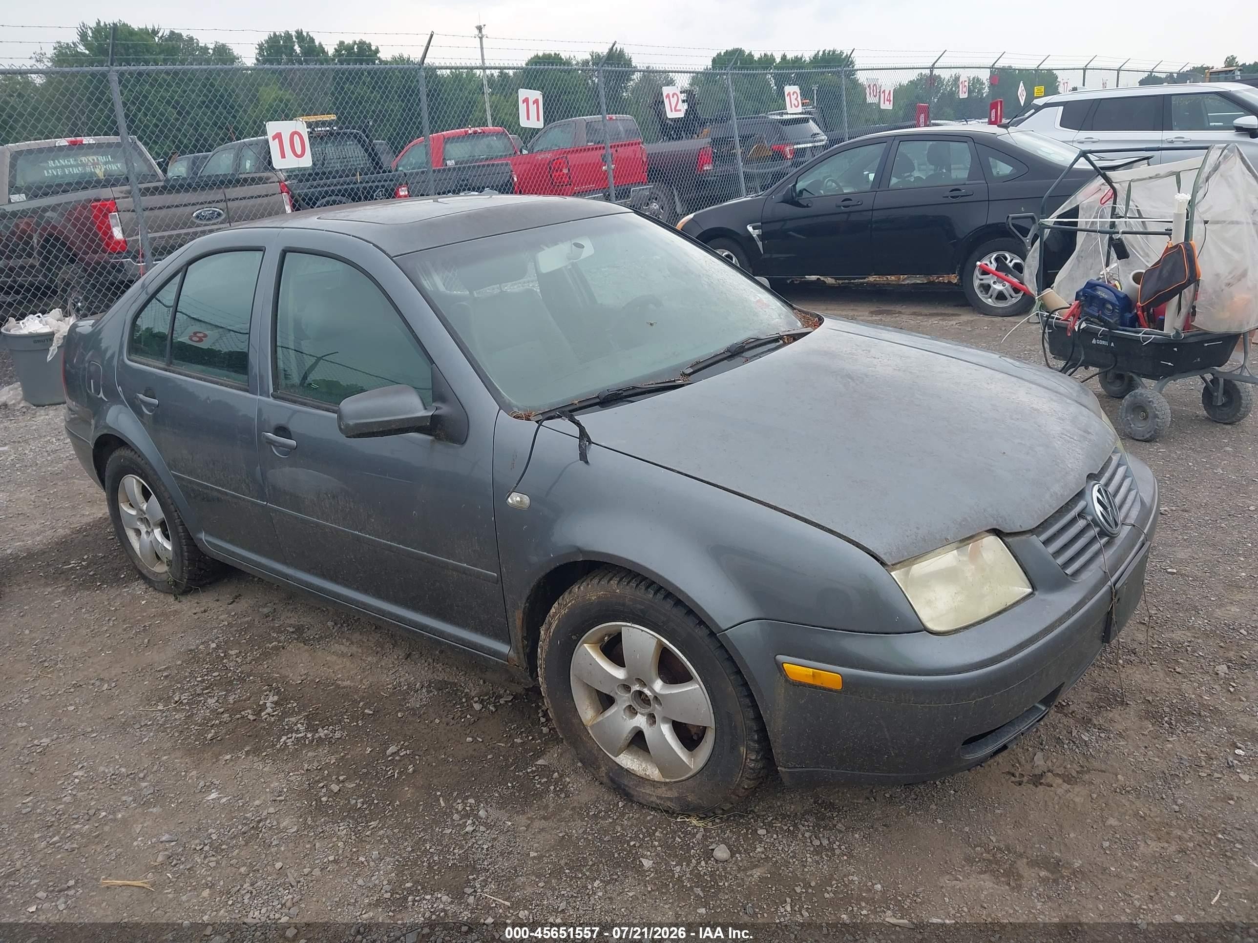2003 Volkswagen Jetta Gls 2.0l Gray vin: 3VWSK69M73M142176