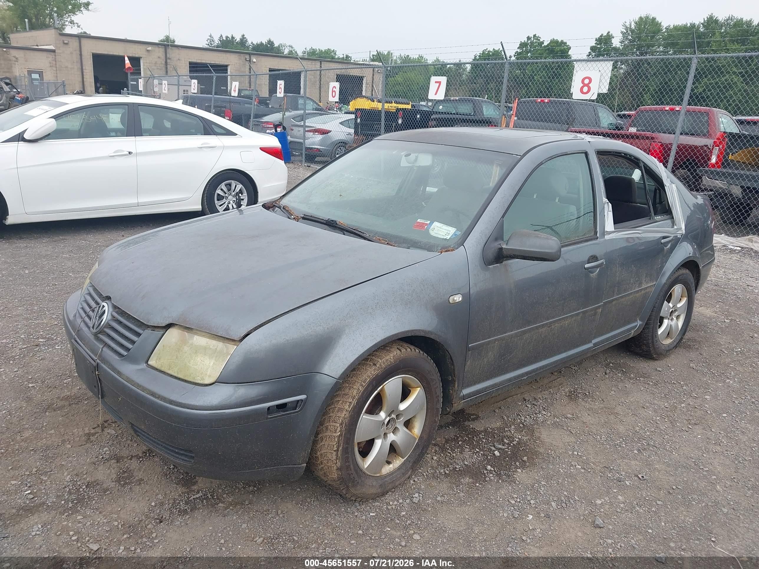2003 Volkswagen Jetta Gls 2.0l Серый vin: 3VWSK69M73M142176