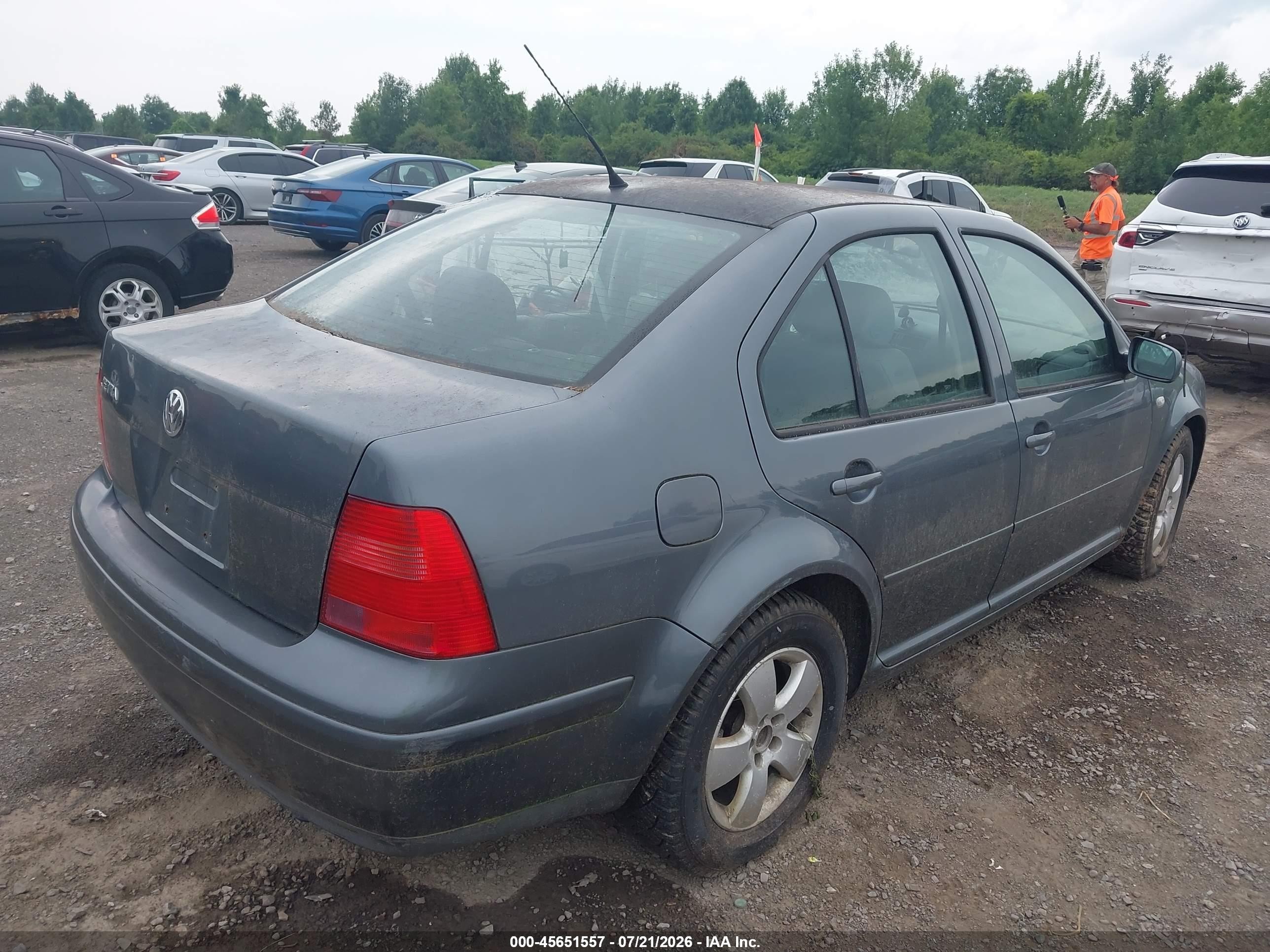 2003 Volkswagen Jetta Gls 2.0l Серый vin: 3VWSK69M73M142176