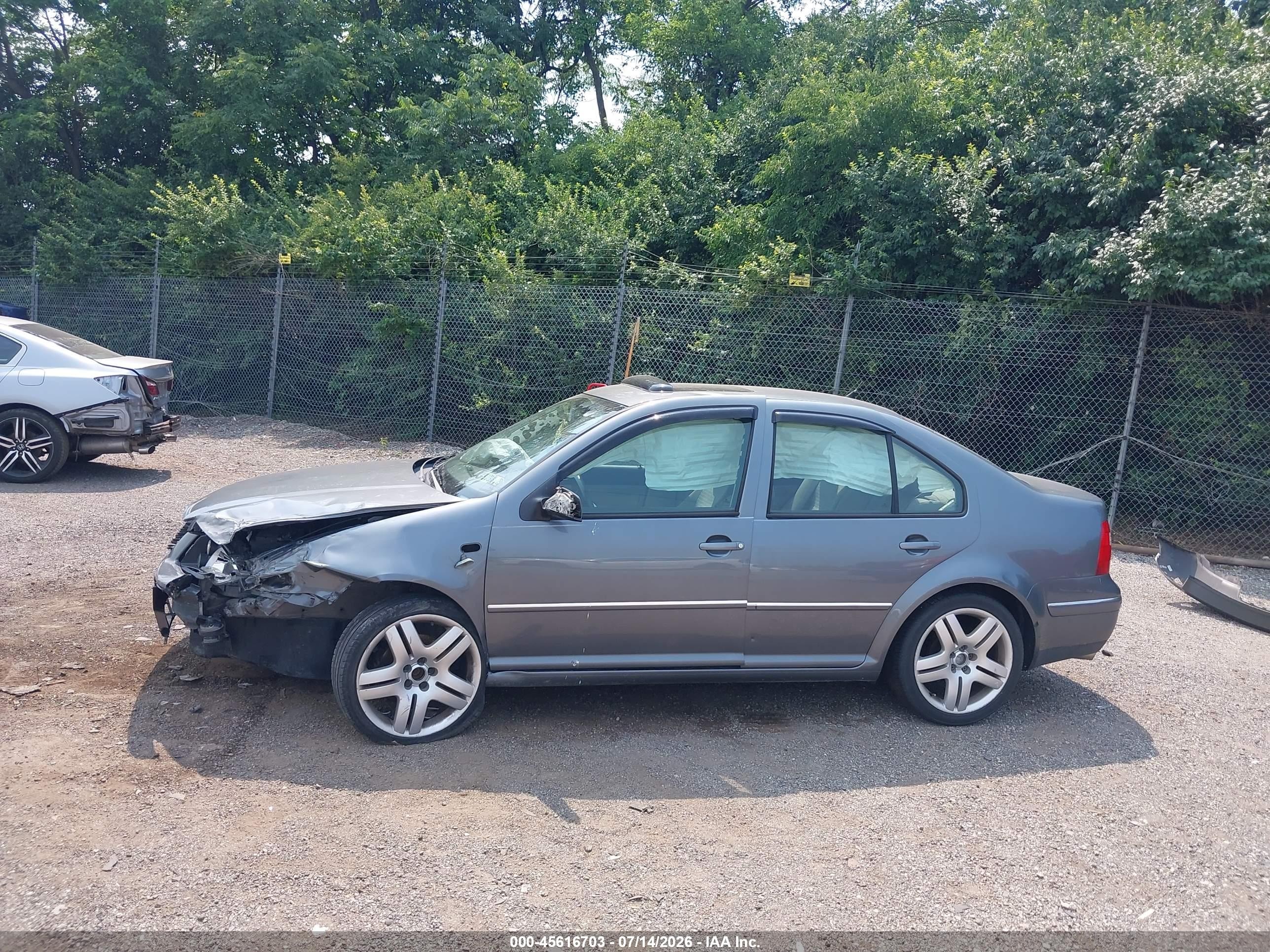 2004 Volkswagen Jetta Gls 2.0l Gray vin: 3VWSK69M94M055025