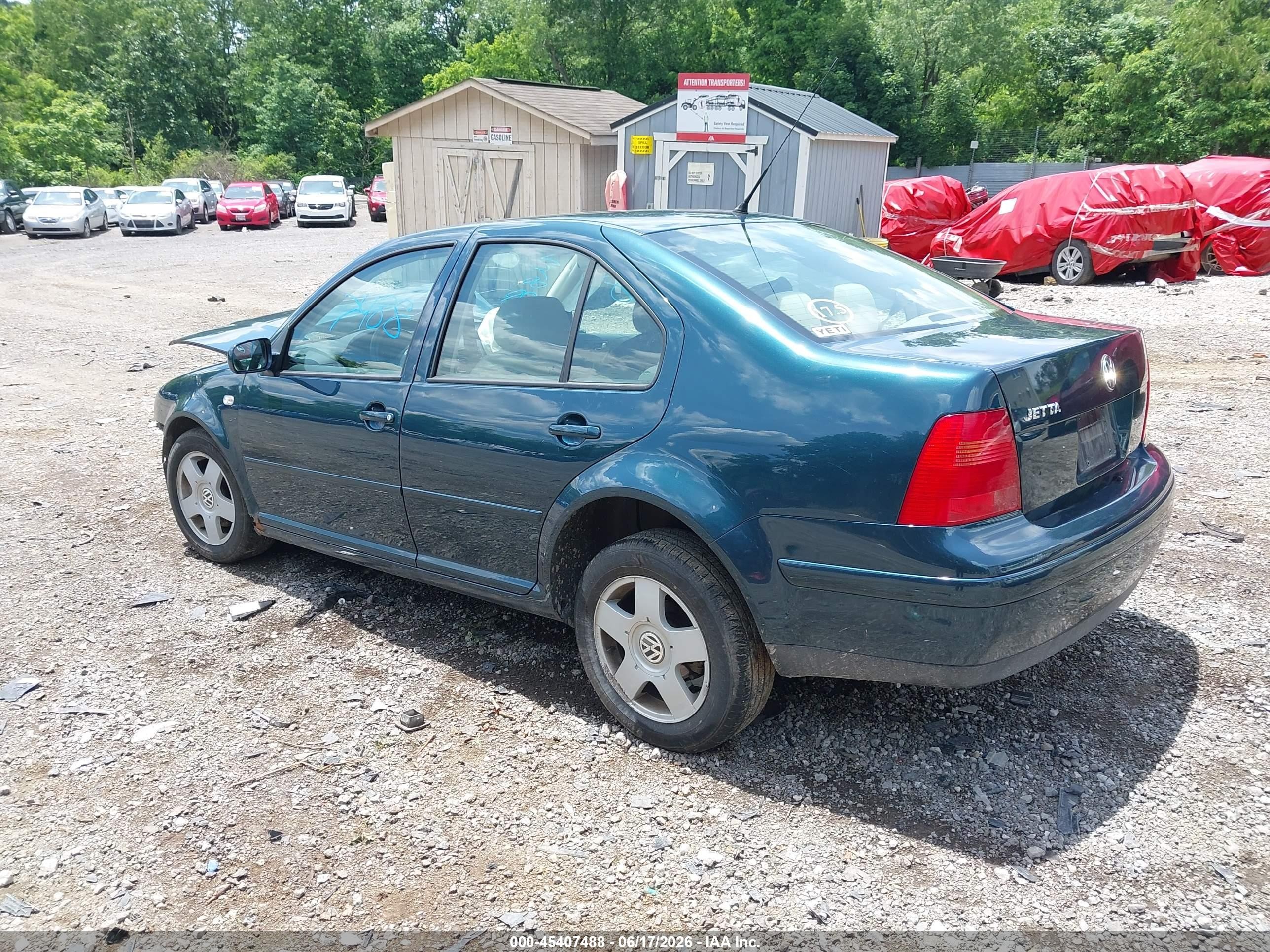 2002 Volkswagen Jetta Gls Blue vin: 3VWSK69MX2M183528