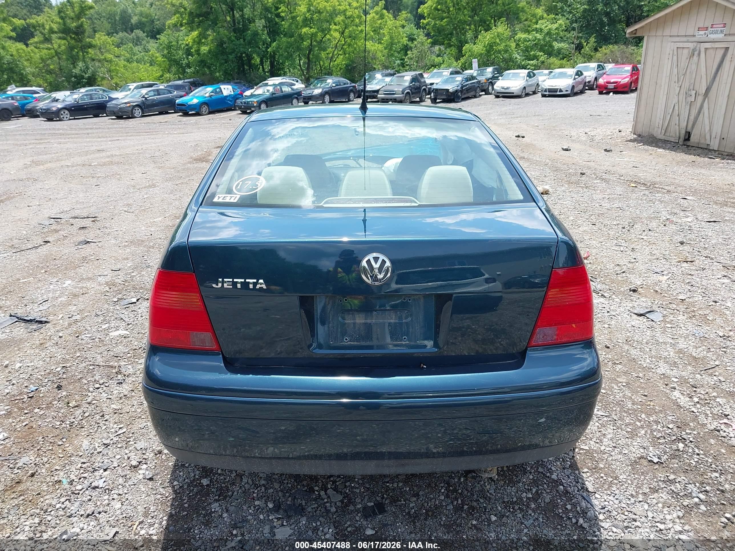2002 Volkswagen Jetta Gls Blue vin: 3VWSK69MX2M183528