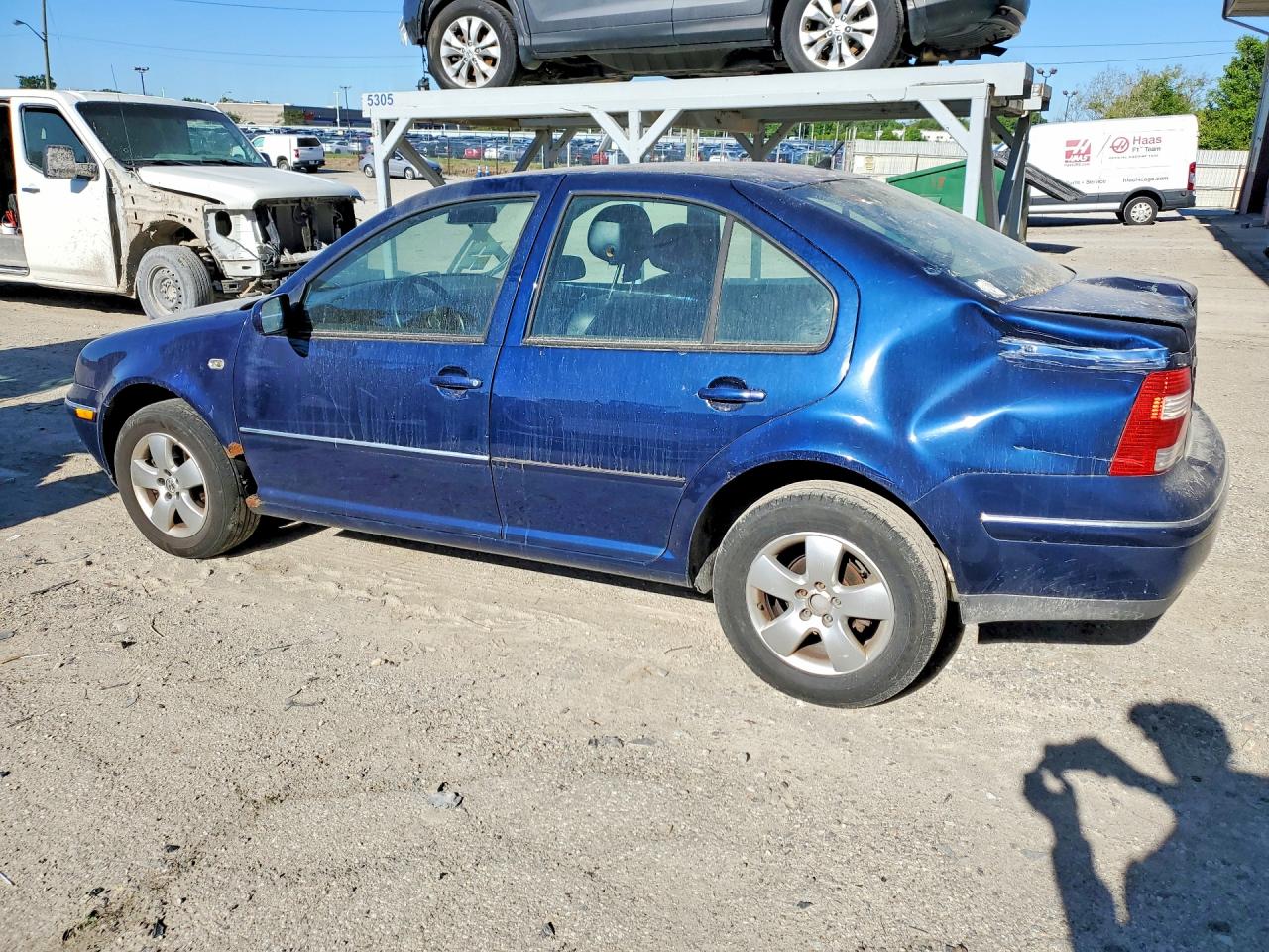 2004 Volkswagen Jetta Gls Blue vin: 3VWSK69MX4M033258