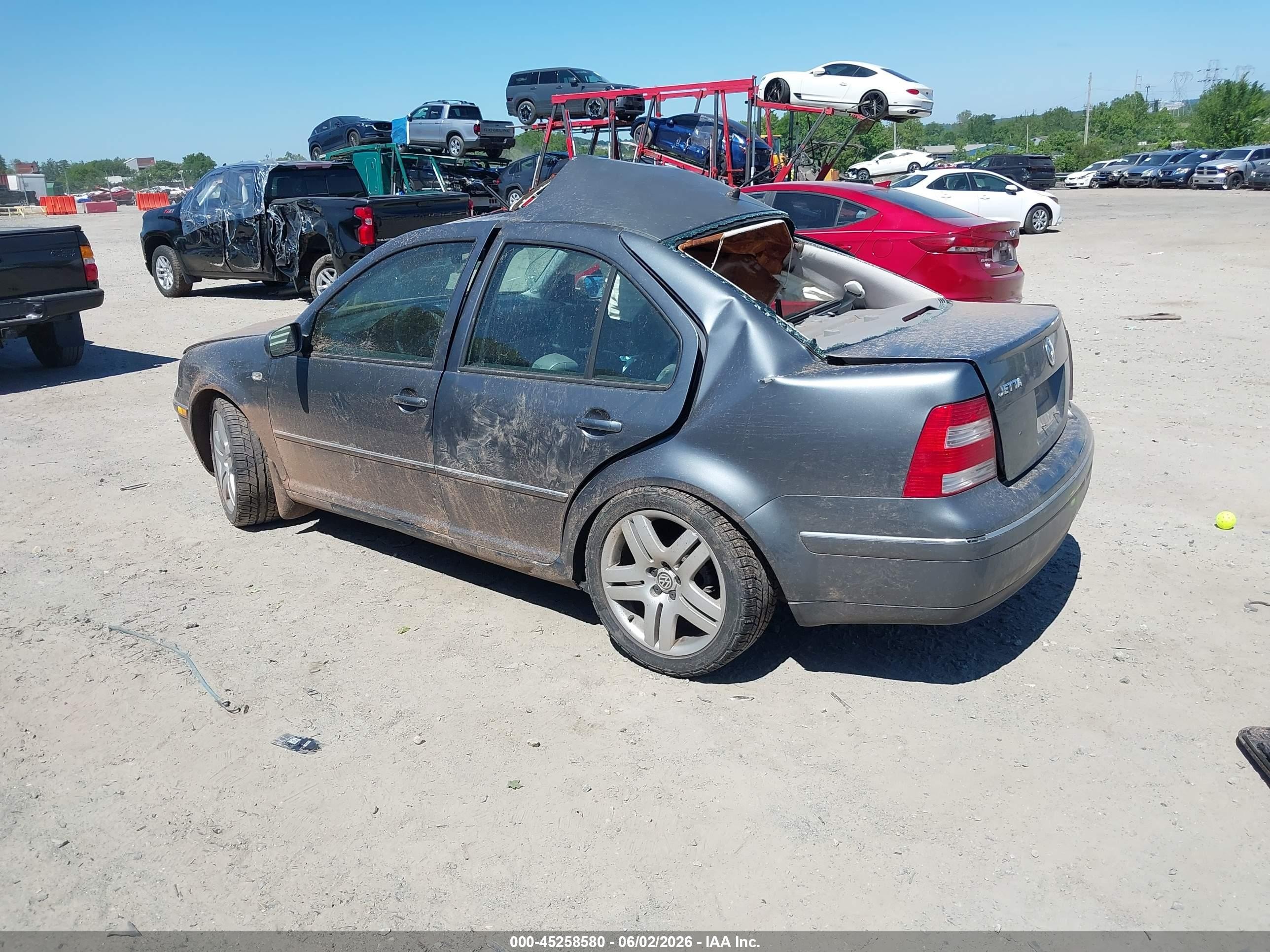 2004 Volkswagen Jetta Gls 2.0l Gray vin: 3VWSK69MX4M066096