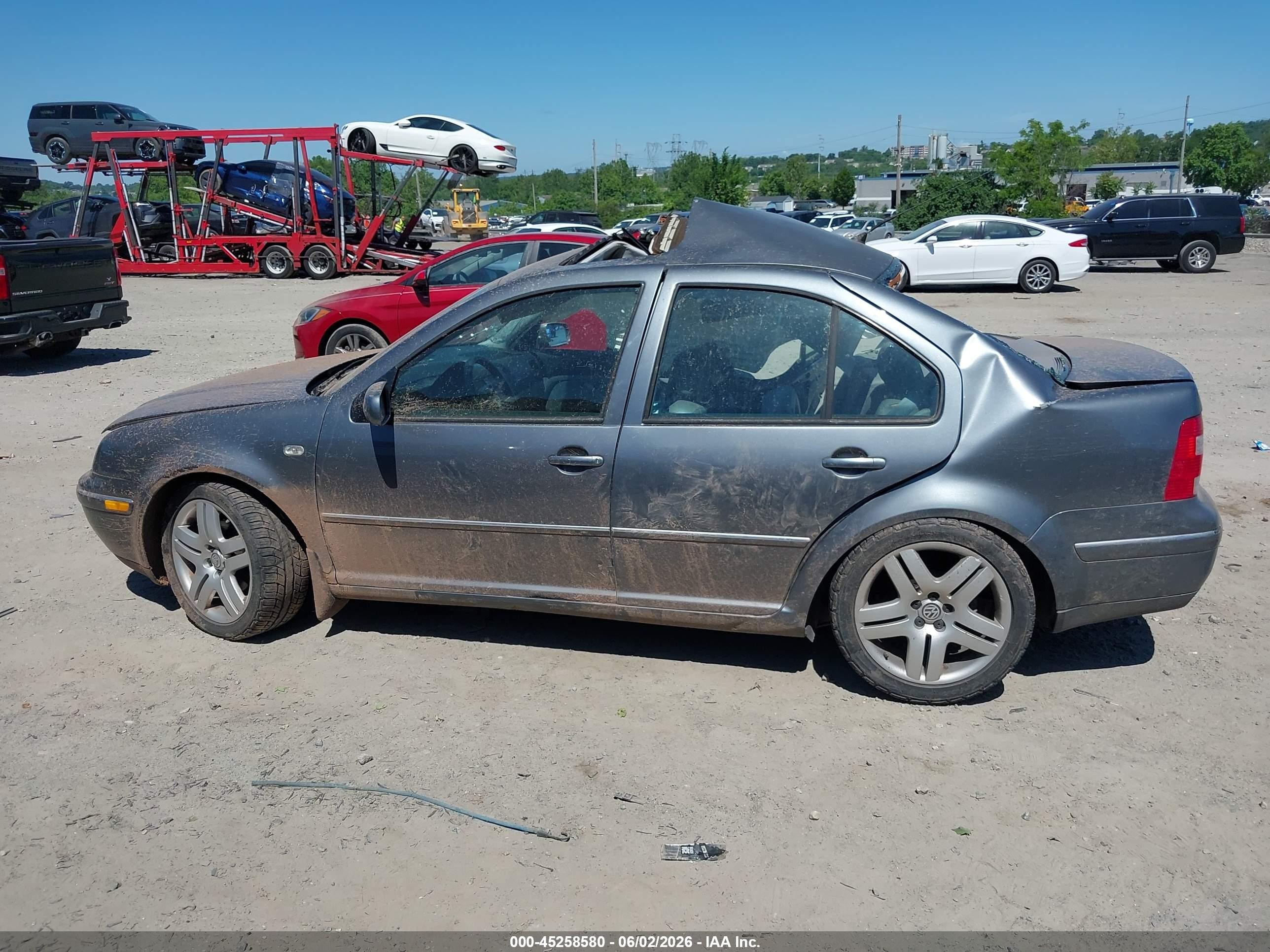 2004 Volkswagen Jetta Gls 2.0l Gray vin: 3VWSK69MX4M066096