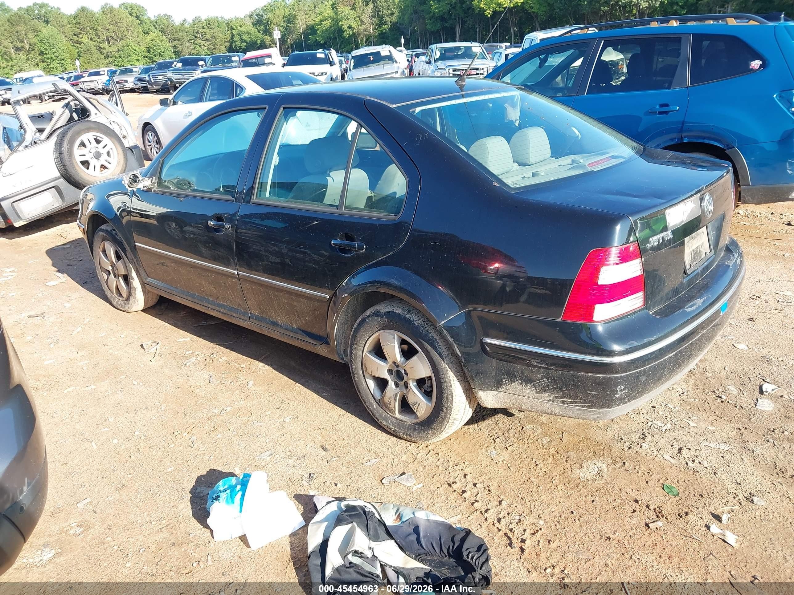 2004 Volkswagen Jetta Gls 2.0l Black vin: 3VWSK69MX4M103597