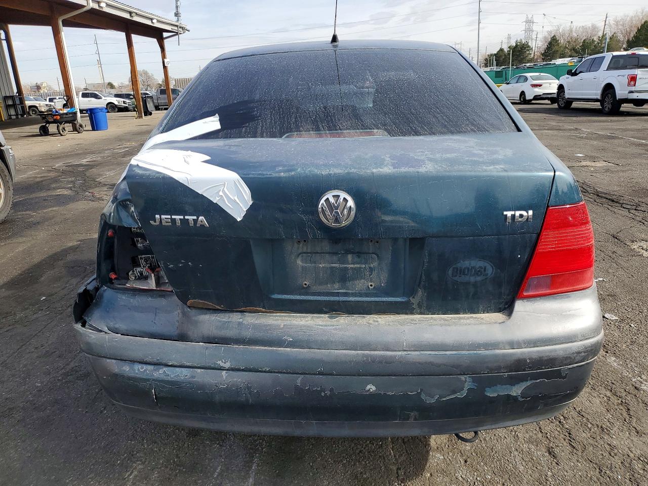 2002 Volkswagen Jetta Gls Tdi Blue vin: 3VWSP69M02M063643