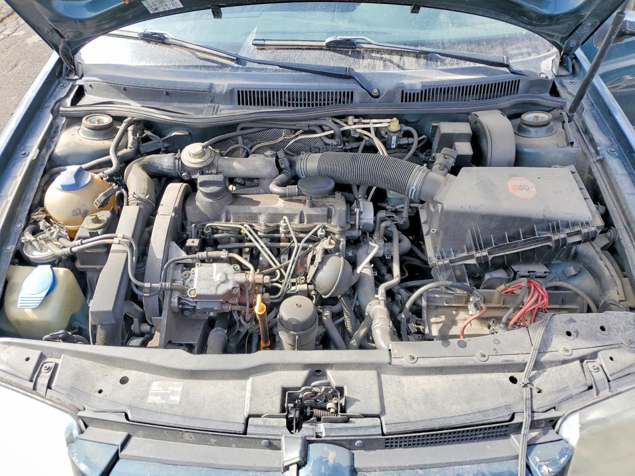2002 Volkswagen Jetta Gls Tdi Blue vin: 3VWSP69M02M063643