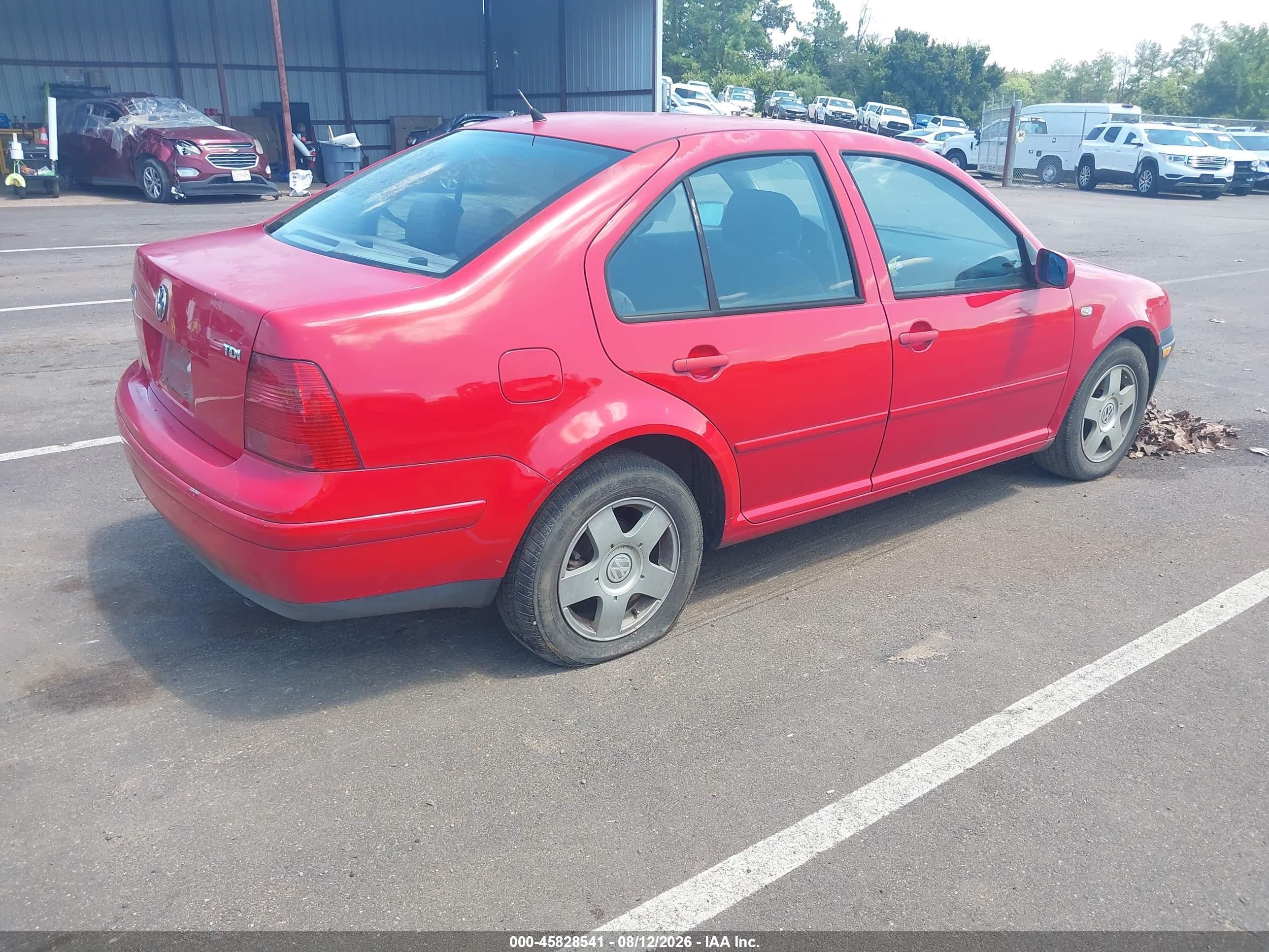 2002 Volkswagen Jetta Gls Tdi Red vin: 3VWSP69M12M068415