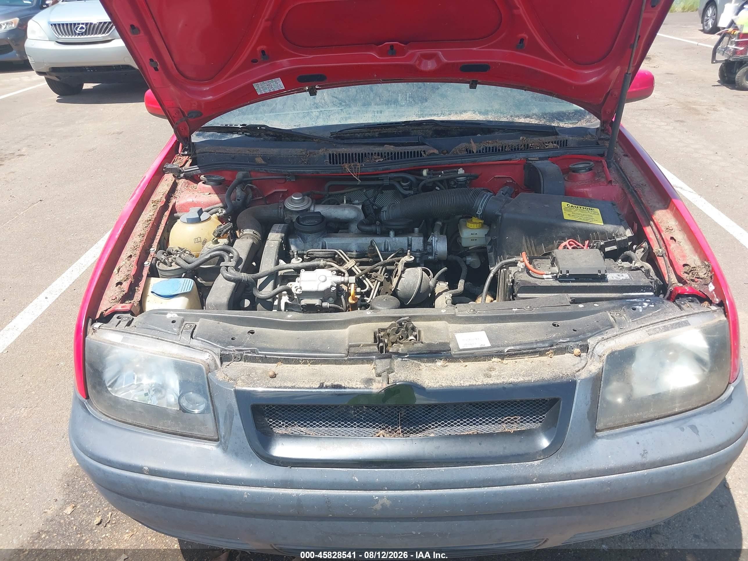 2002 Volkswagen Jetta Gls Tdi Red vin: 3VWSP69M12M068415