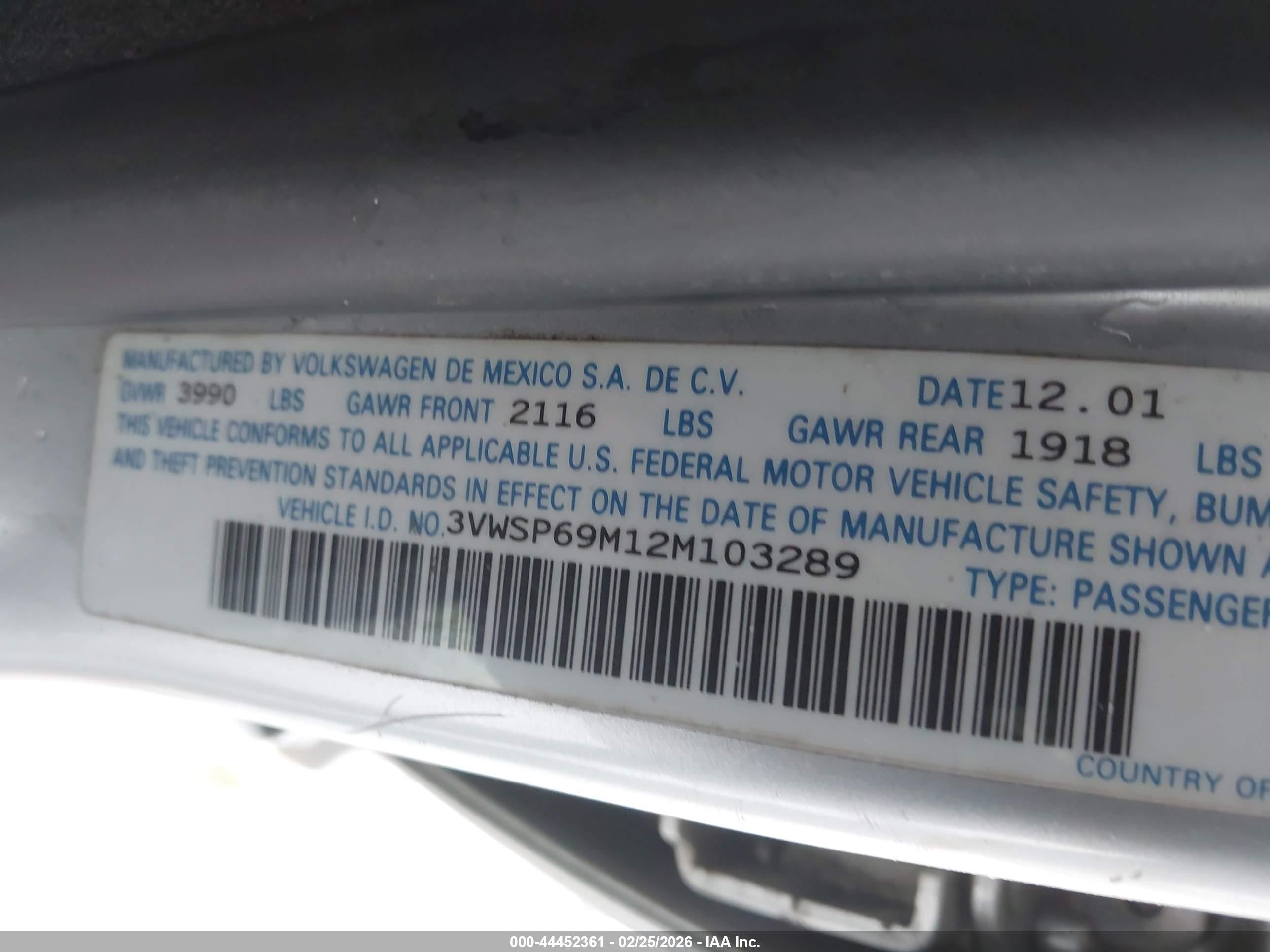 2002 Volkswagen Jetta Gls Tdi Silver vin: 3VWSP69M12M103289