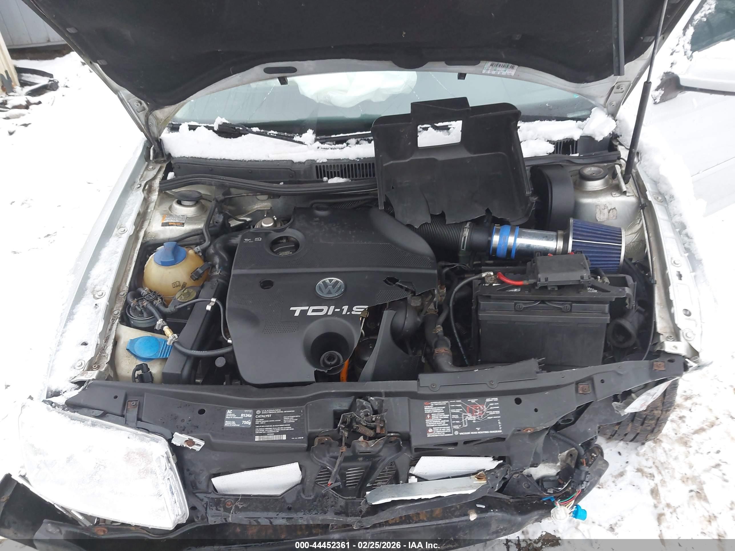 2002 Volkswagen Jetta Gls Tdi Silver vin: 3VWSP69M12M103289