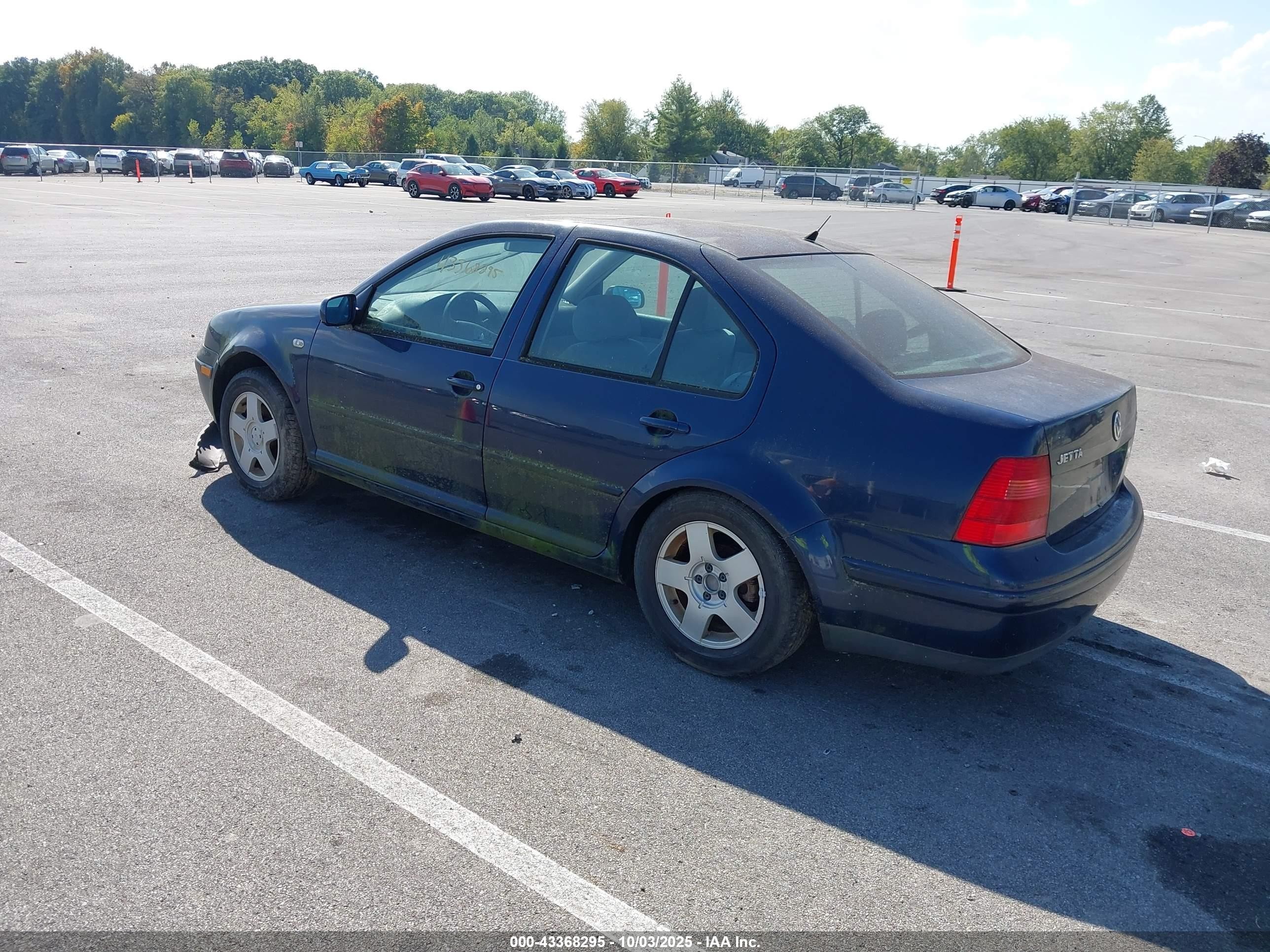 2002 Volkswagen Jetta Gls Tdi Blue vin: 3VWSP69M22M076538