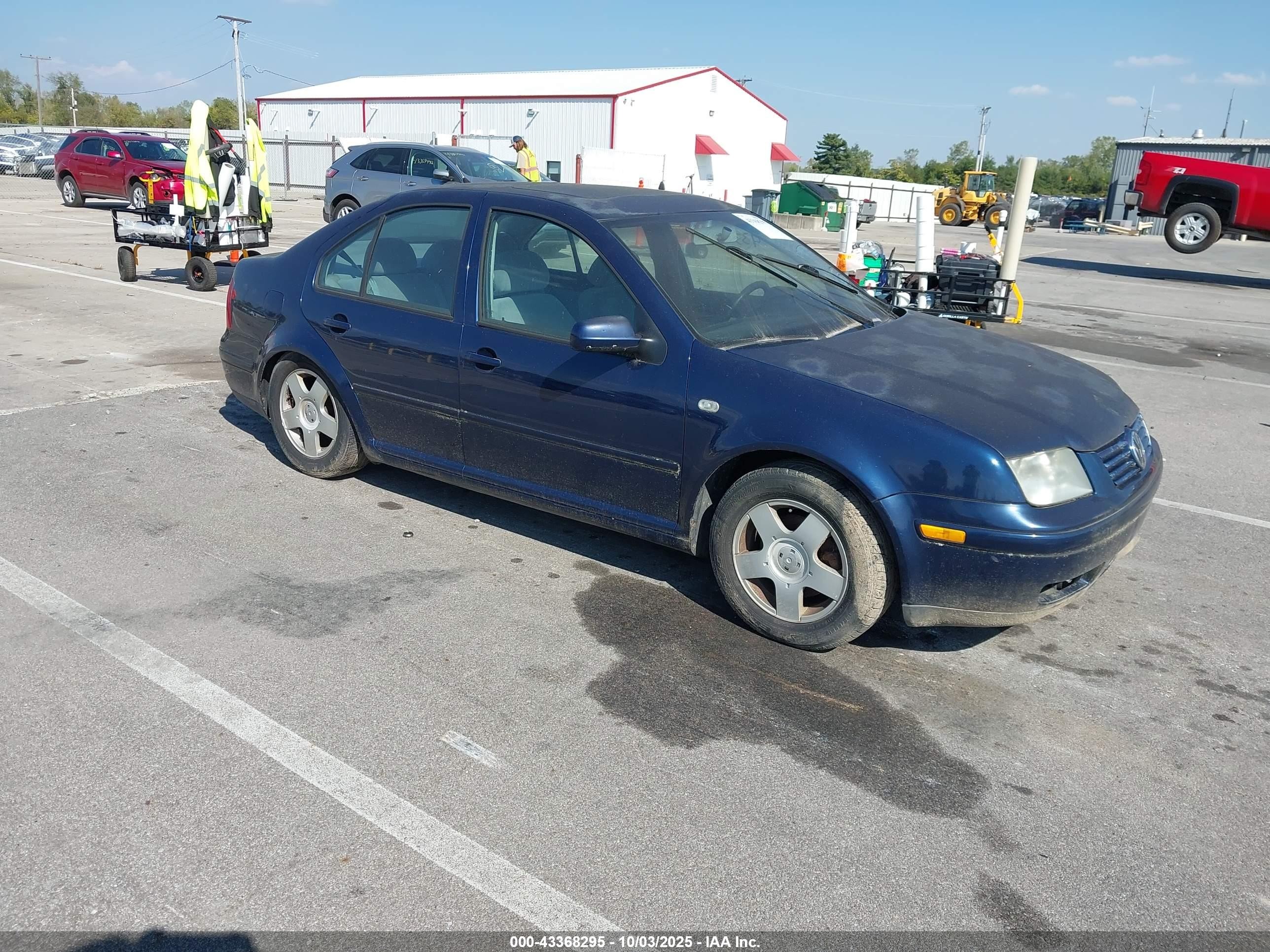 2002 Volkswagen Jetta Gls Tdi Blue vin: 3VWSP69M22M076538