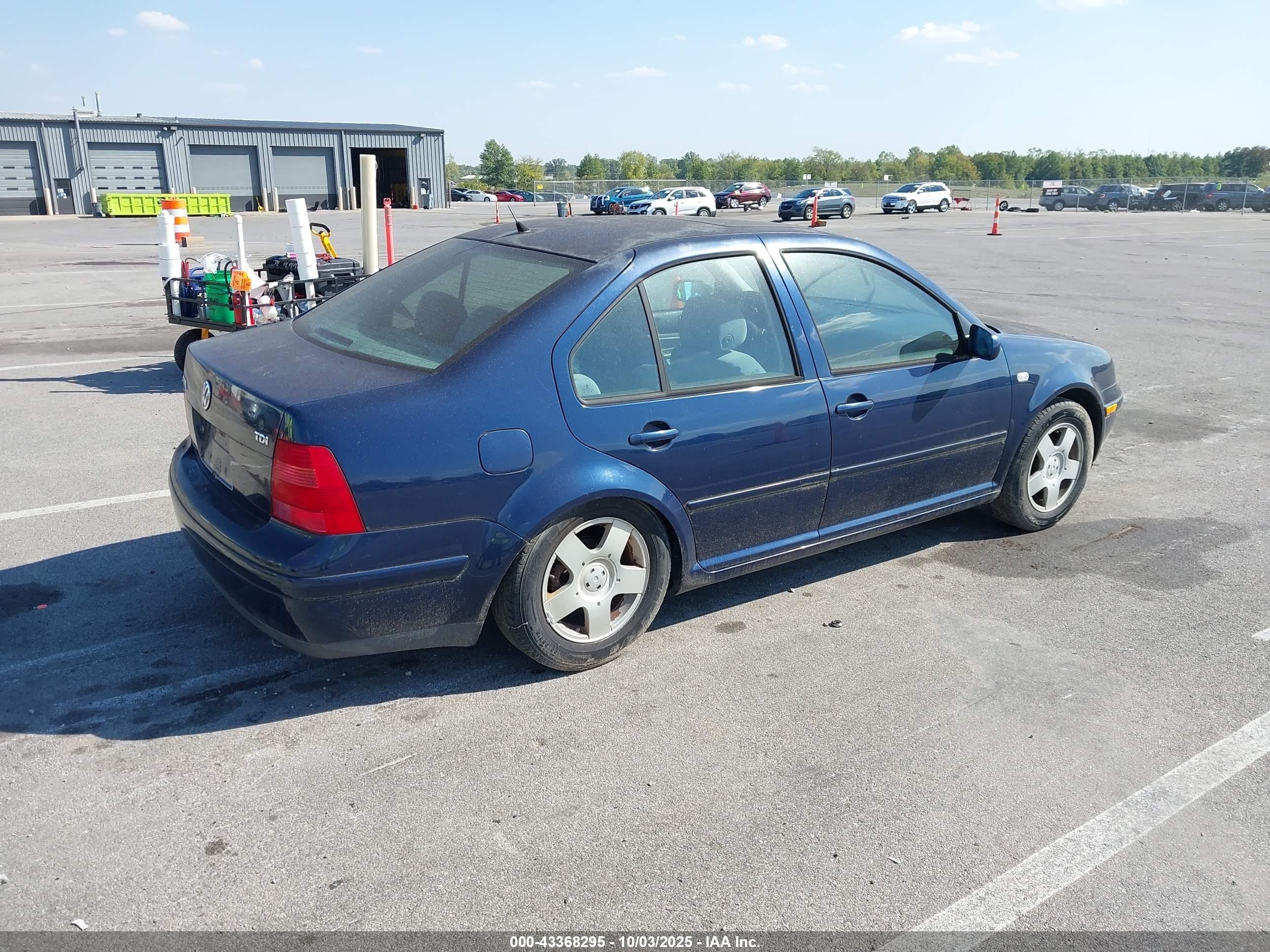 2002 Volkswagen Jetta Gls Tdi Blue vin: 3VWSP69M22M076538