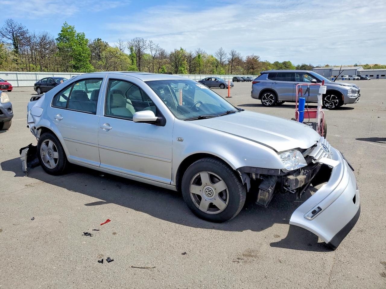 2002 Volkswagen Jetta Gls Tdi Silver vin: 3VWSP69M32M045279