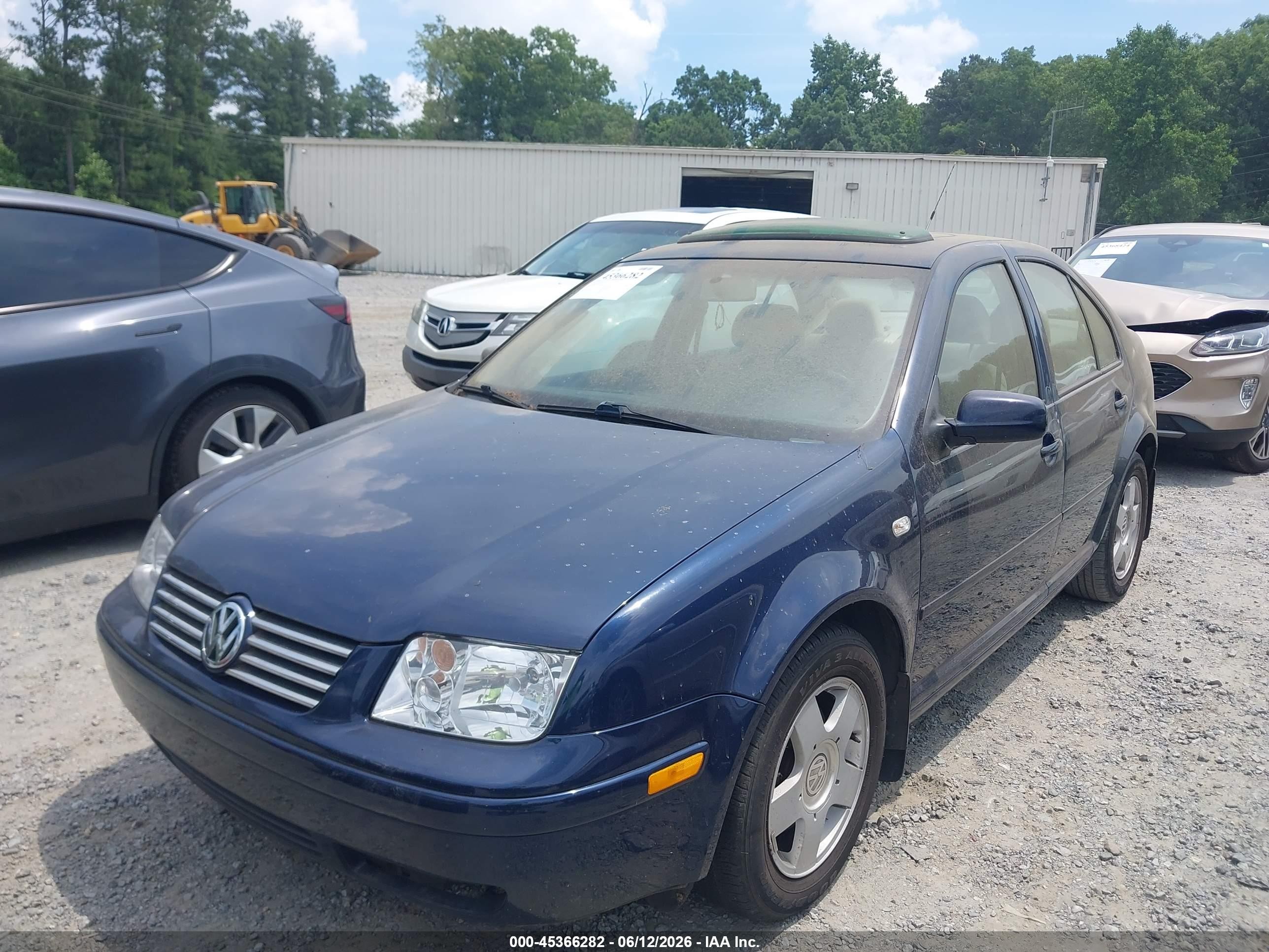 2002 Volkswagen Jetta Gls Tdi Dark Blue vin: 3VWSP69M32M072949