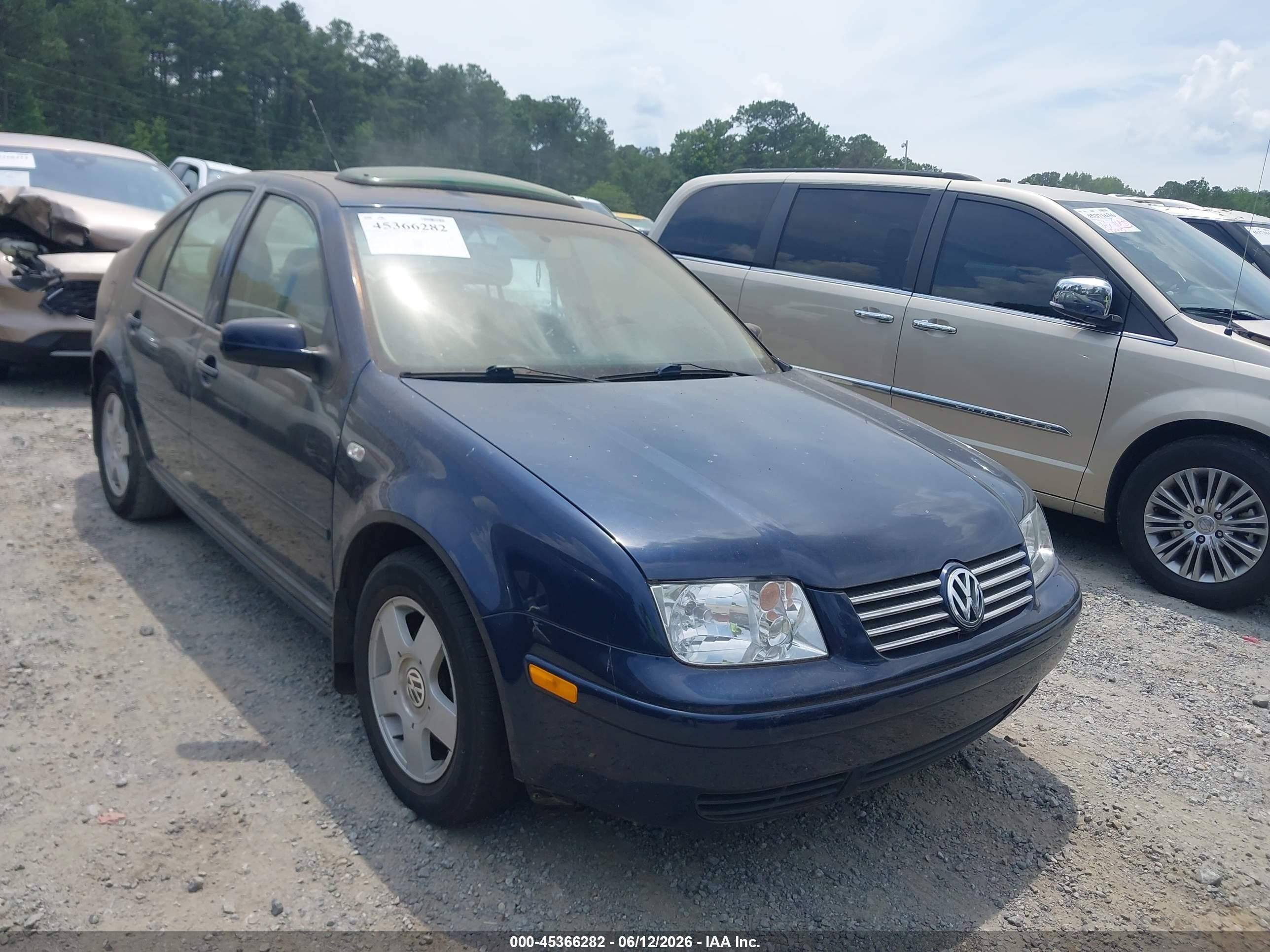 2002 Volkswagen Jetta Gls Tdi Dark Blue vin: 3VWSP69M32M072949