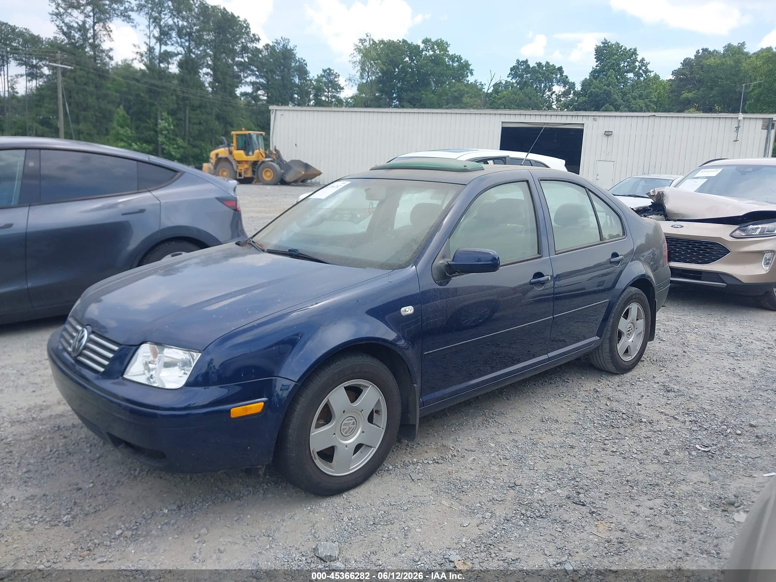 2002 Volkswagen Jetta Gls Tdi Dark Blue vin: 3VWSP69M32M072949