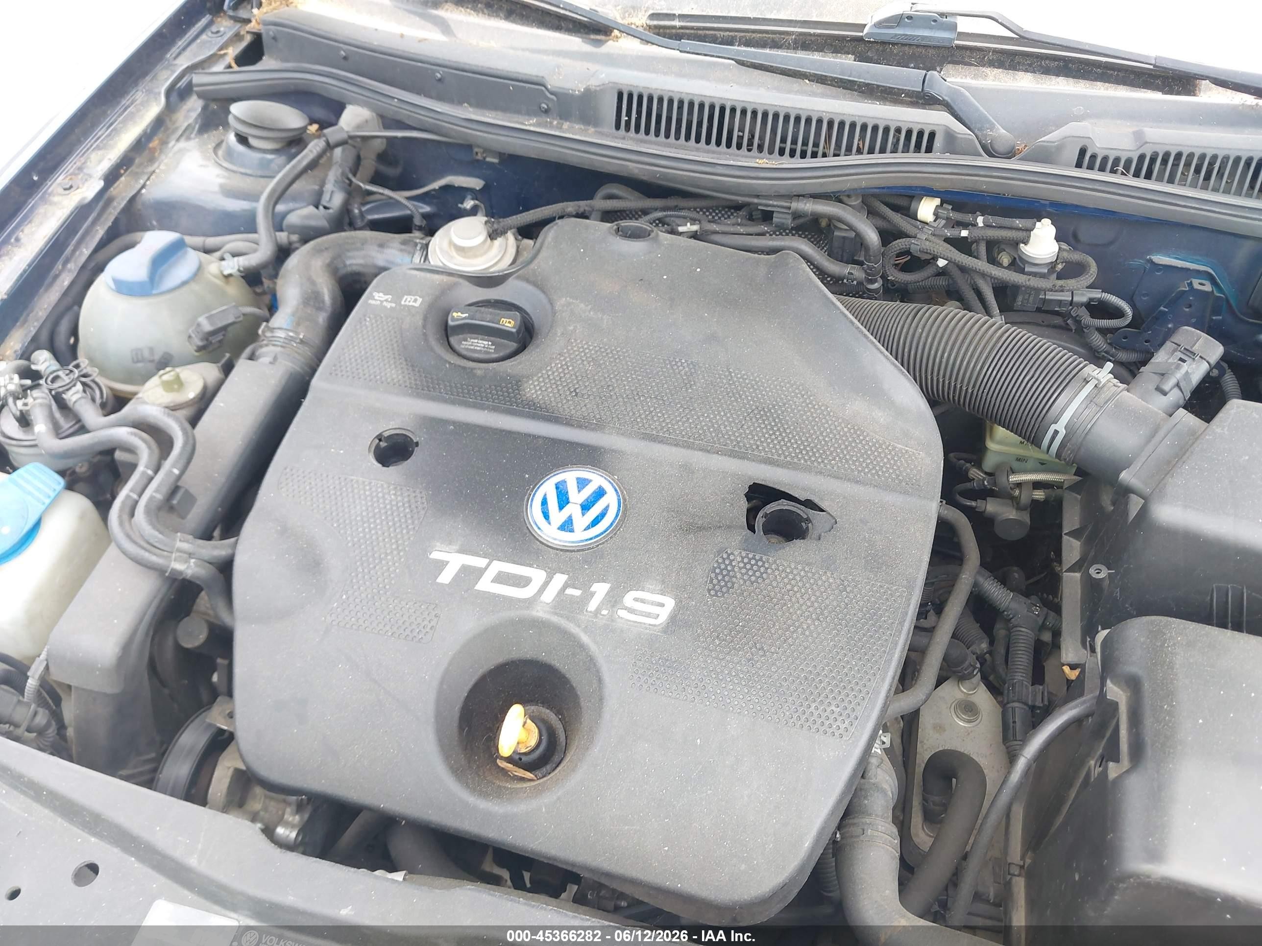 2002 Volkswagen Jetta Gls Tdi Dark Blue vin: 3VWSP69M32M072949