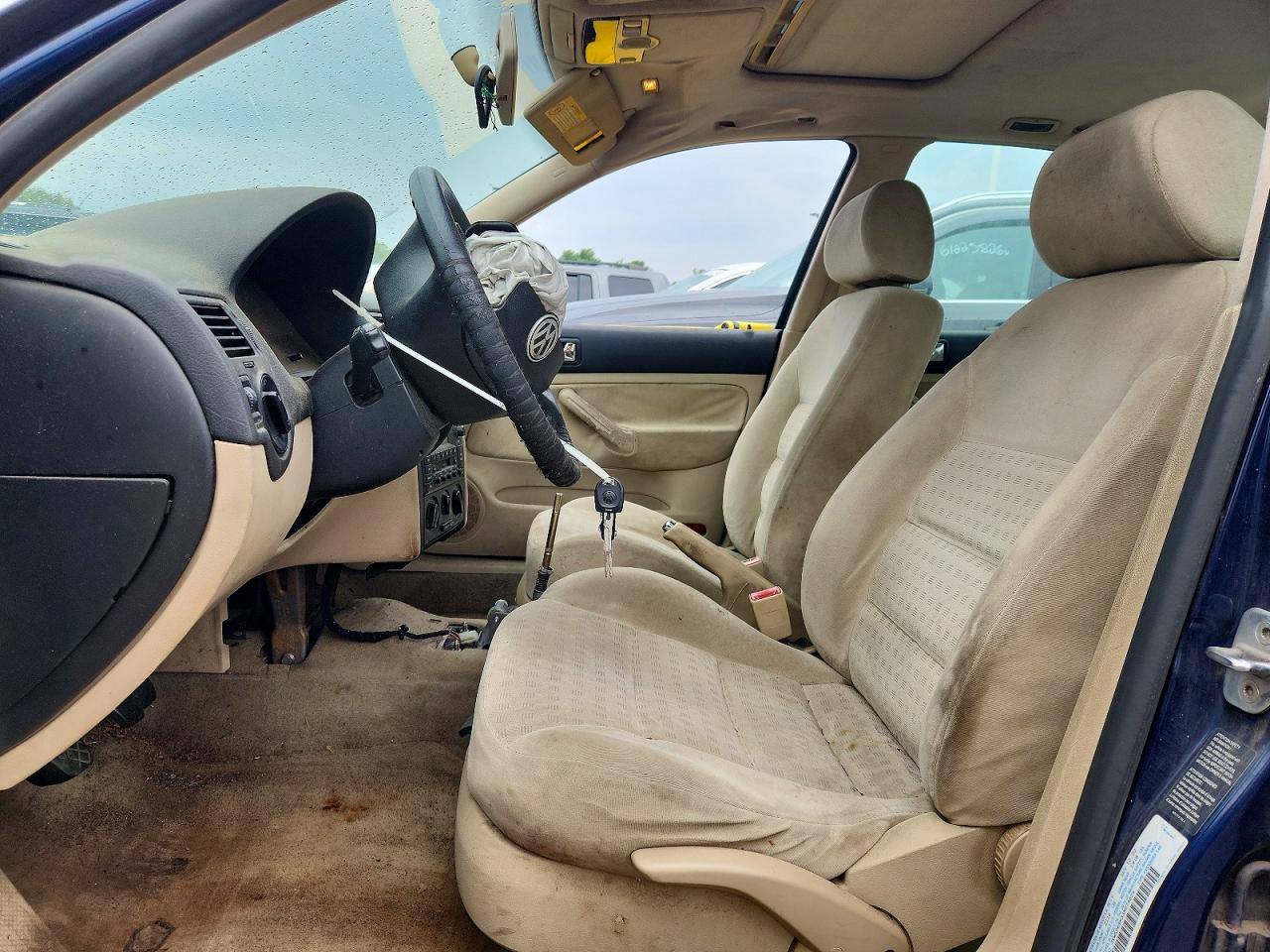2003 Volkswagen Jetta Gls Tdi Blue vin: 3VWSP69M33M074024