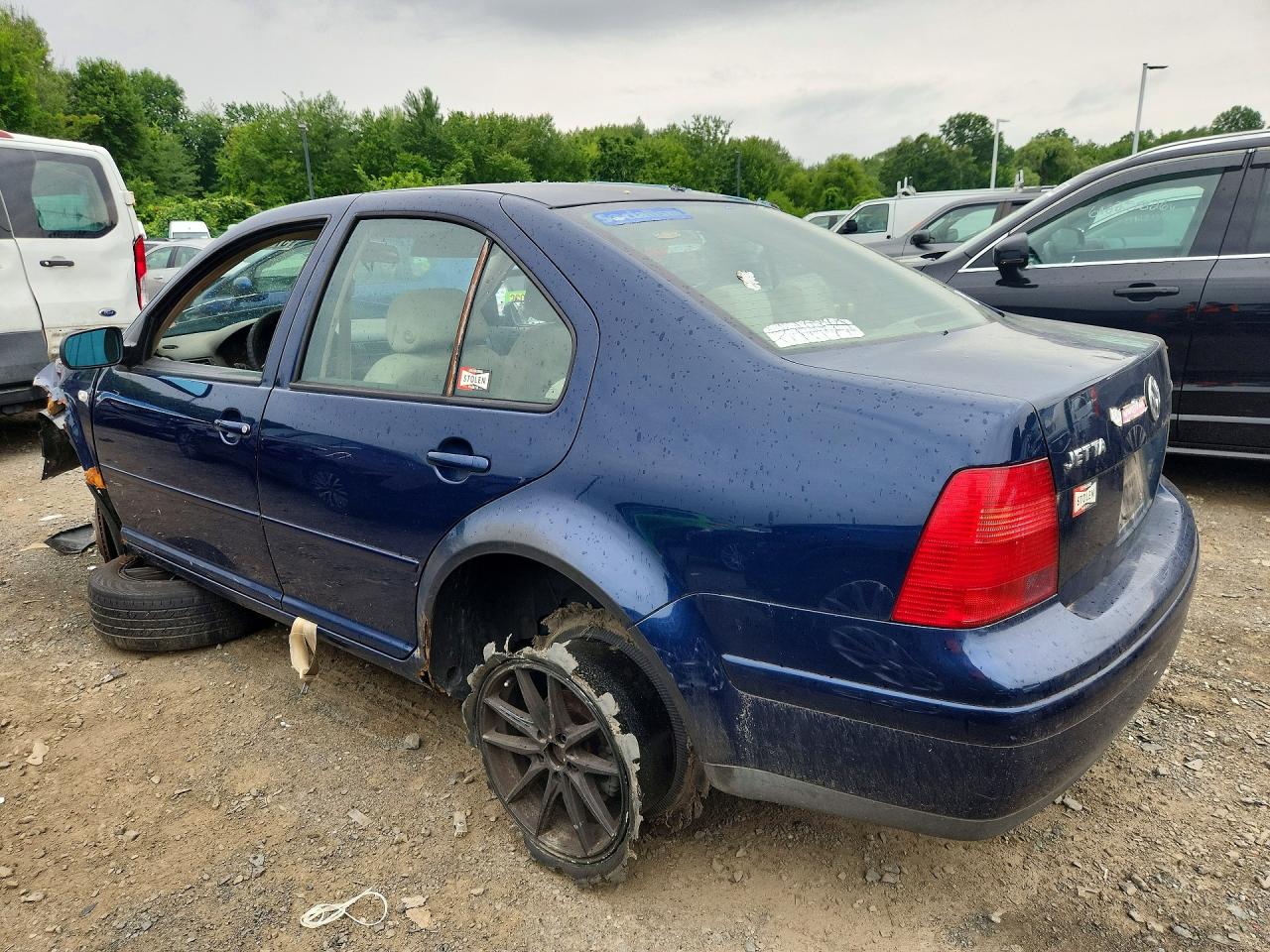 2003 Volkswagen Jetta Gls Tdi Blue vin: 3VWSP69M33M074024
