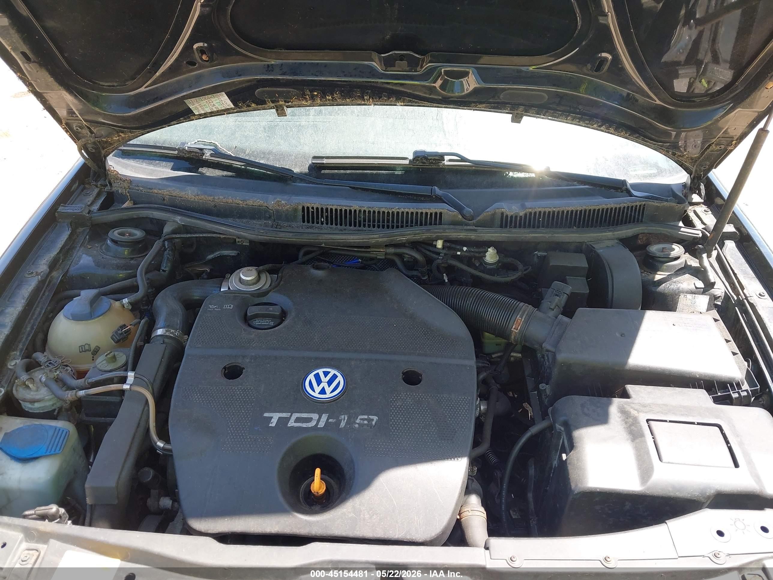 2002 Volkswagen Jetta Gls Tdi Black vin: 3VWSP69M42M045890