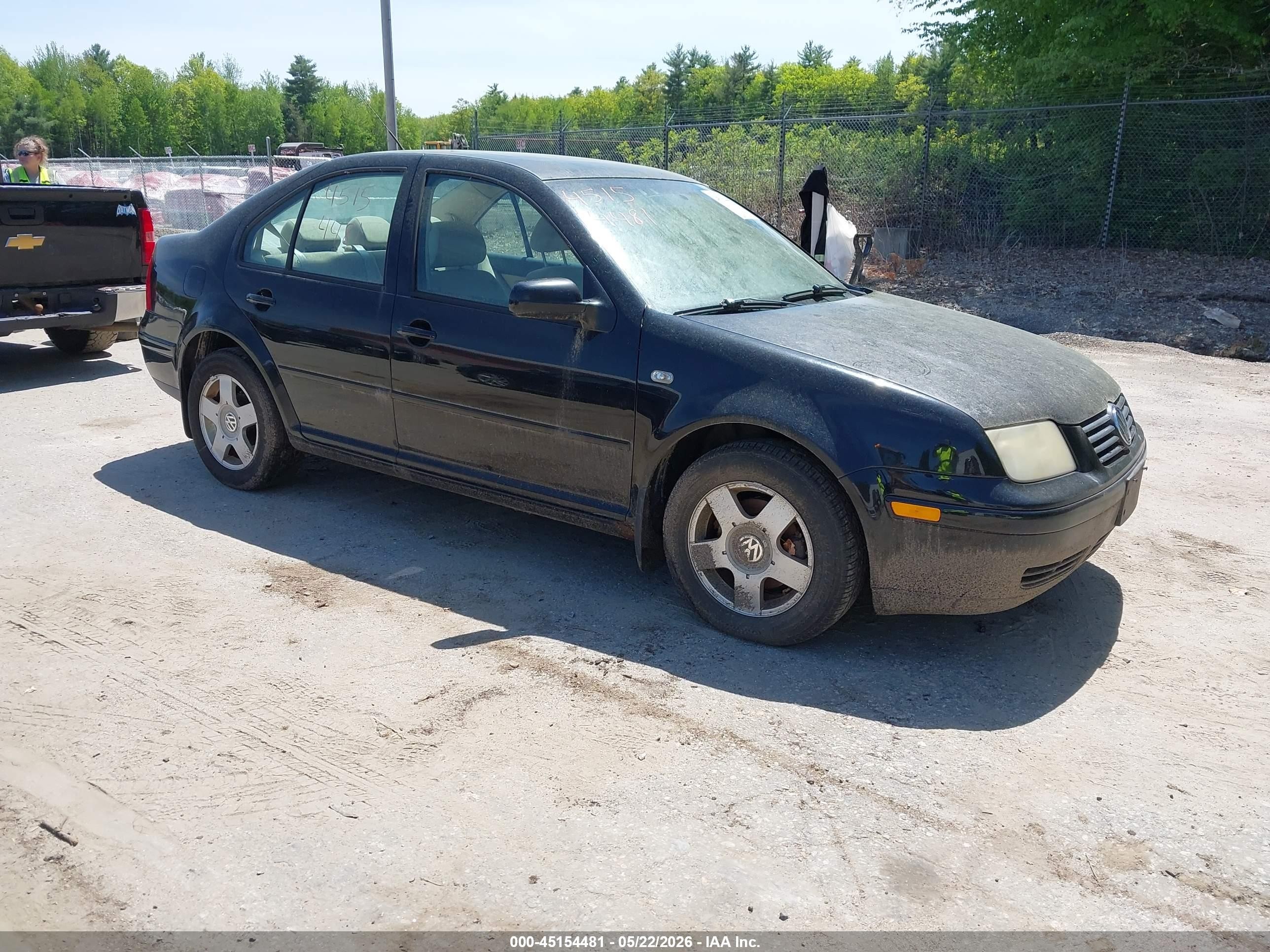 2002 Volkswagen Jetta Gls Tdi Black vin: 3VWSP69M42M045890