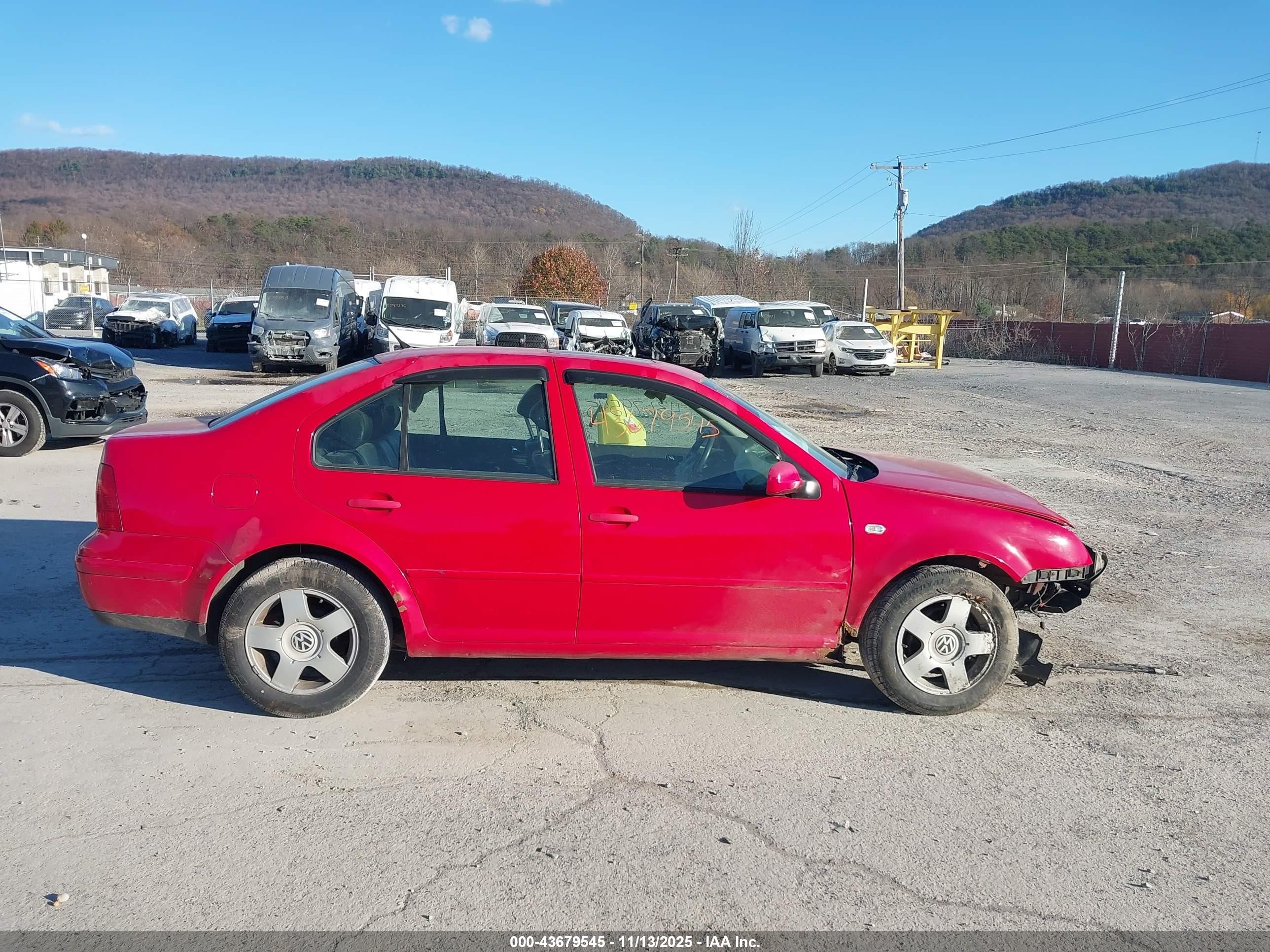 2002 Volkswagen Jetta Gls Tdi Red vin: 3VWSP69M42M089274