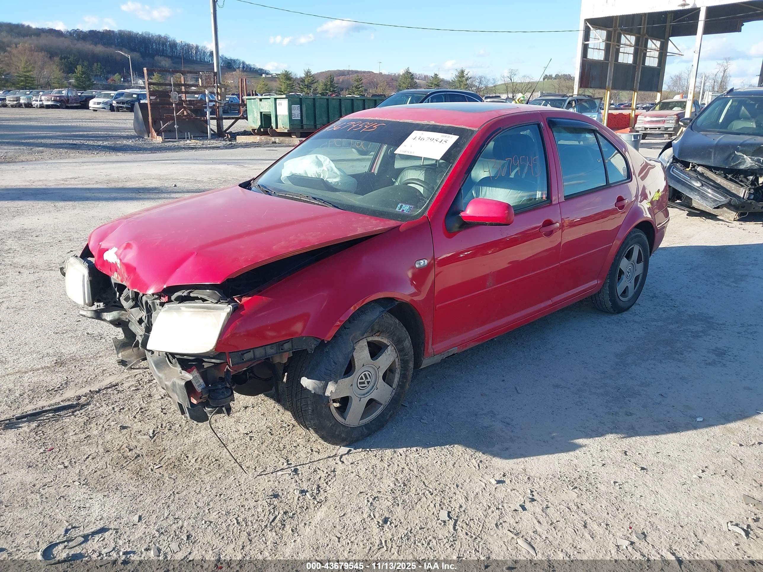 2002 Volkswagen Jetta Gls Tdi Red vin: 3VWSP69M42M089274