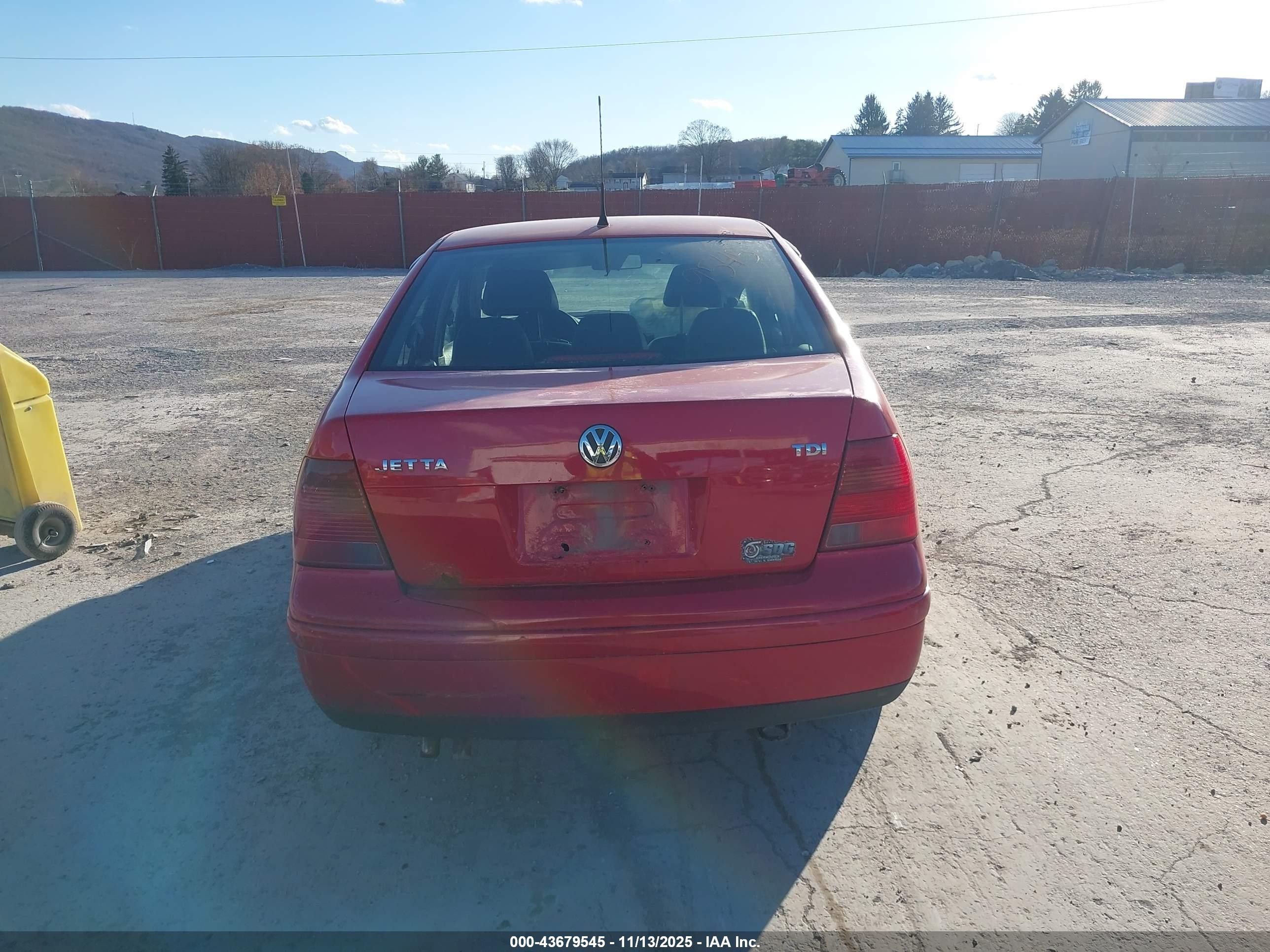 2002 Volkswagen Jetta Gls Tdi Red vin: 3VWSP69M42M089274