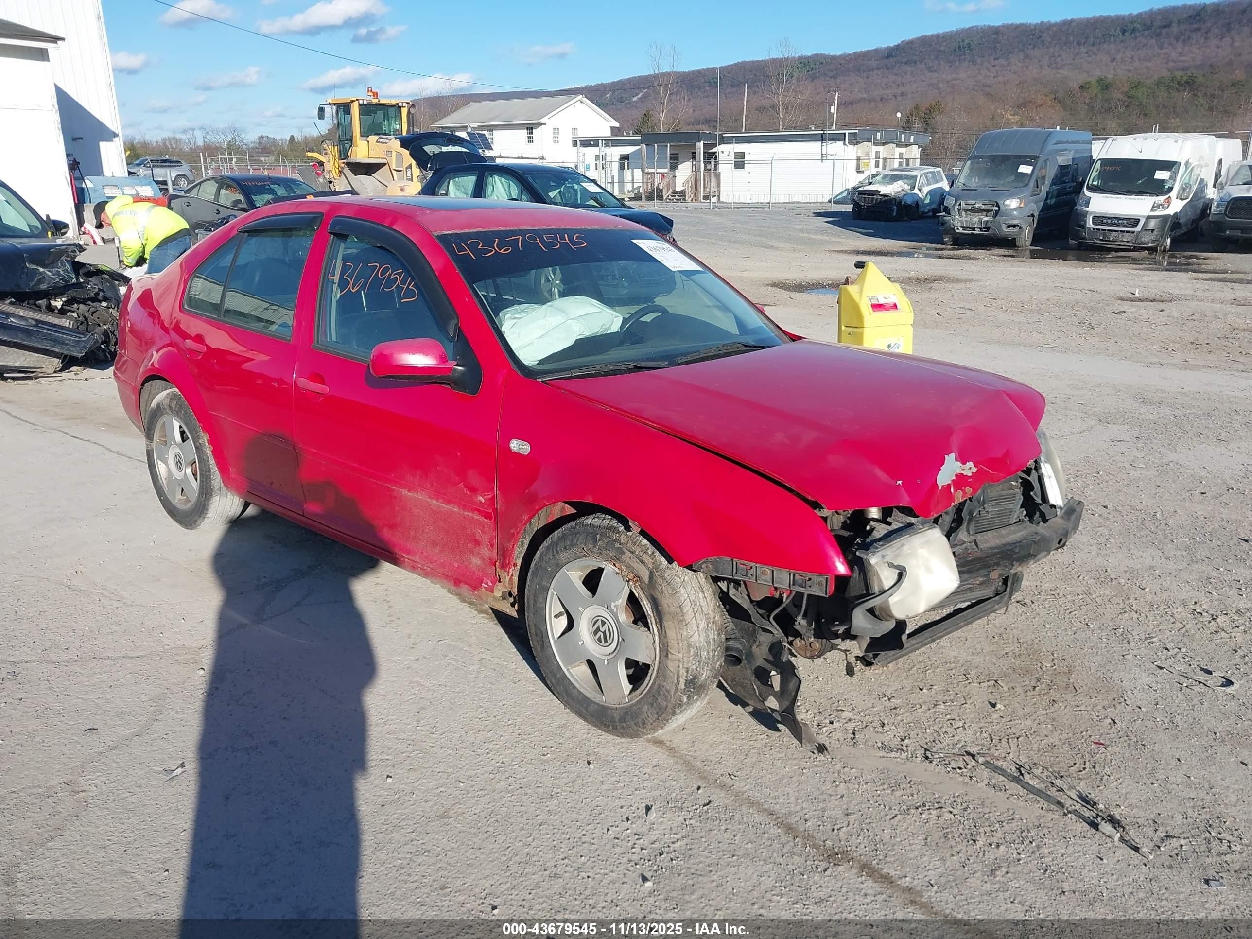 2002 Volkswagen Jetta Gls Tdi Red vin: 3VWSP69M42M089274