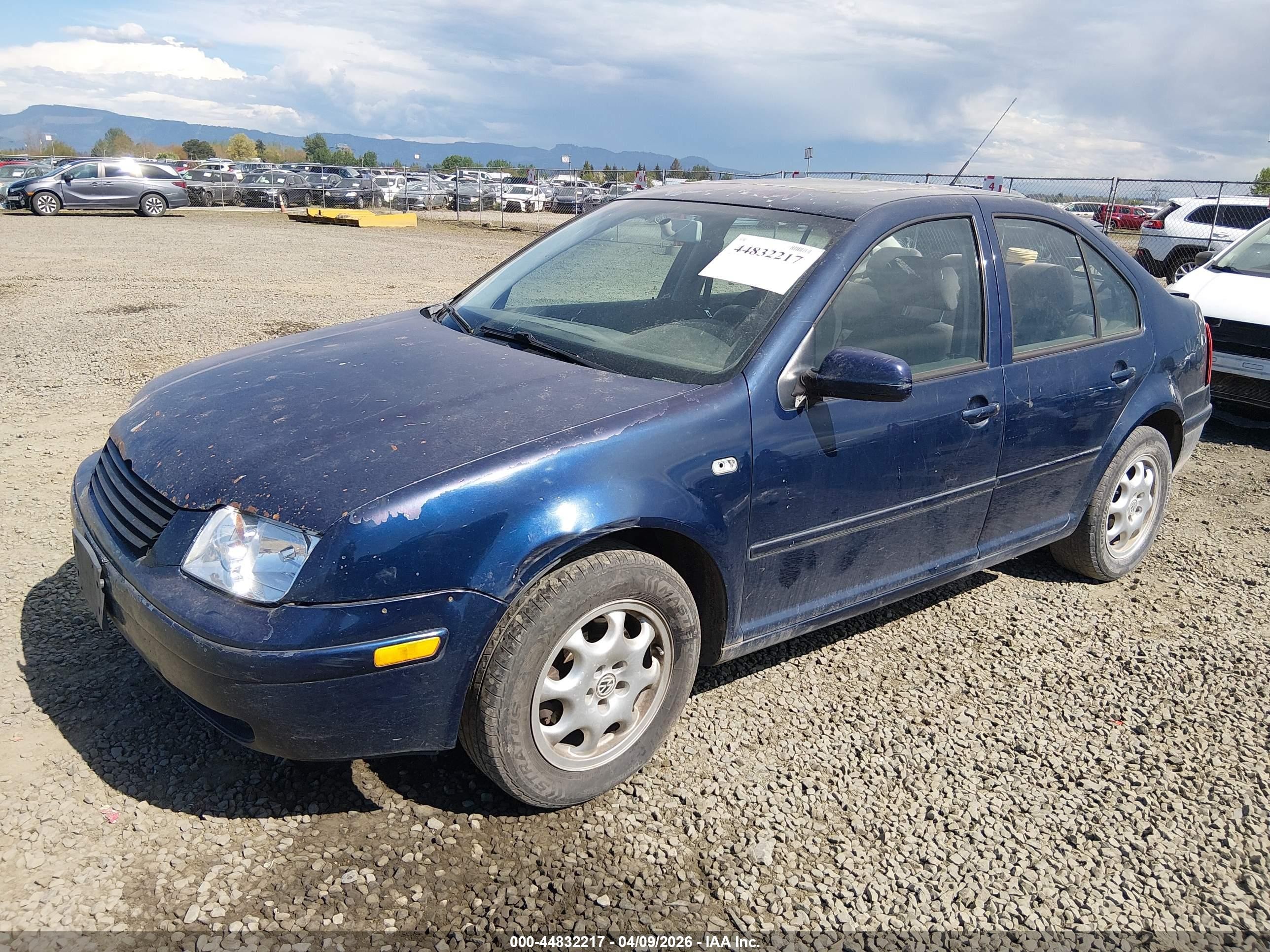 2002 Volkswagen Jetta Gls Tdi Blue vin: 3VWSP69M42M192050