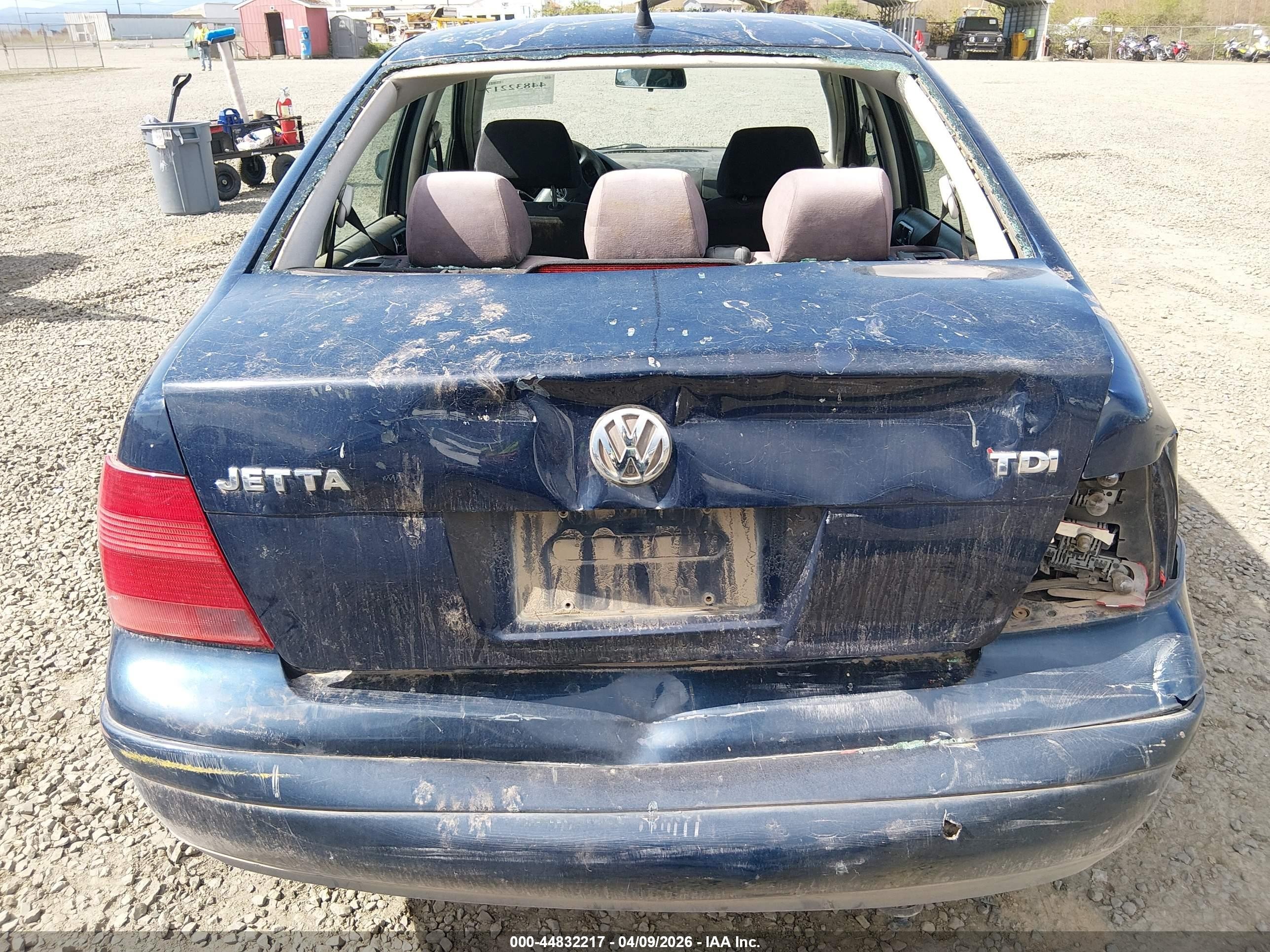 2002 Volkswagen Jetta Gls Tdi Blue vin: 3VWSP69M42M192050
