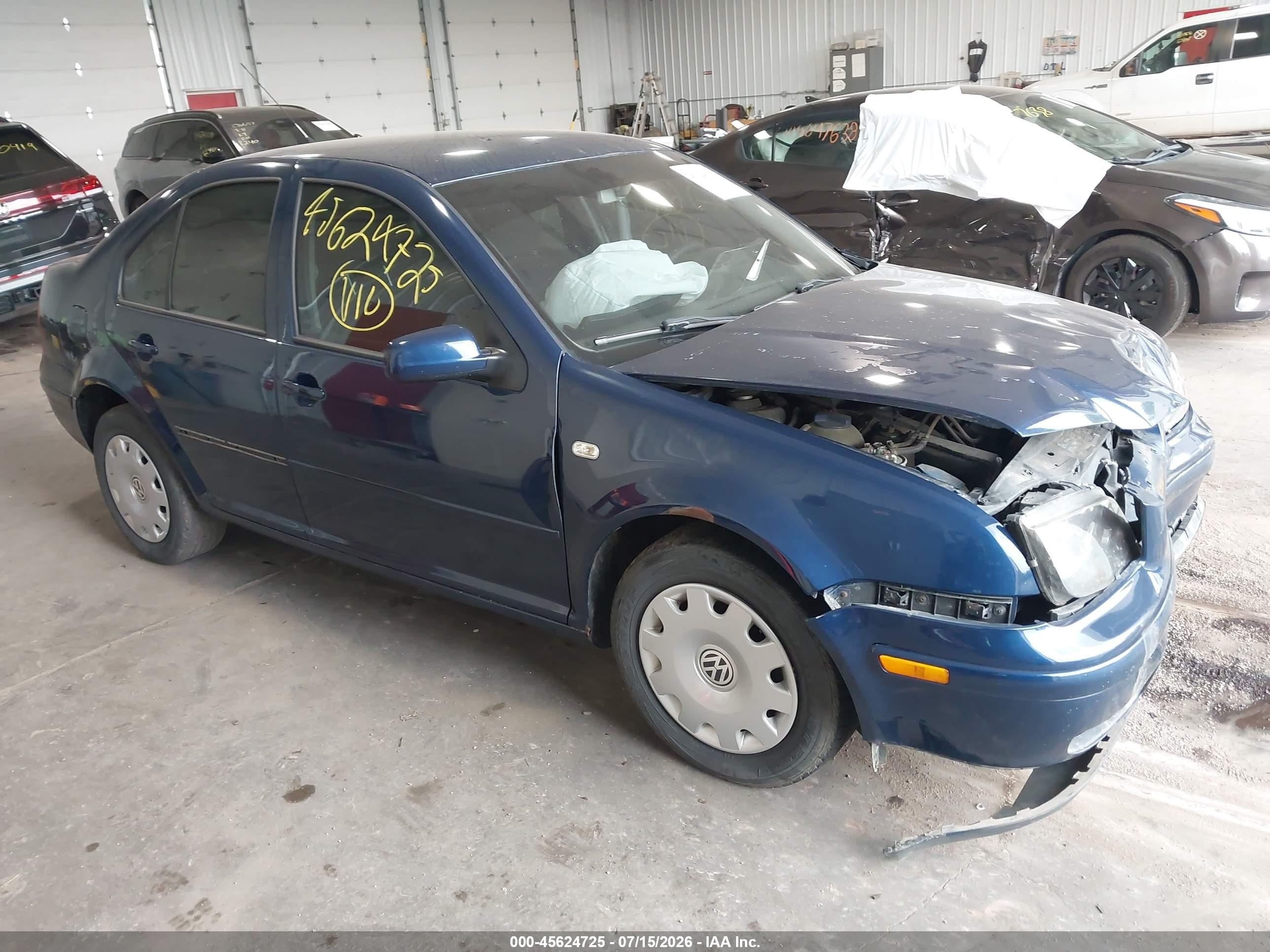 2002 Volkswagen Jetta Gls Tdi Blue vin: 3VWSP69M52M073973