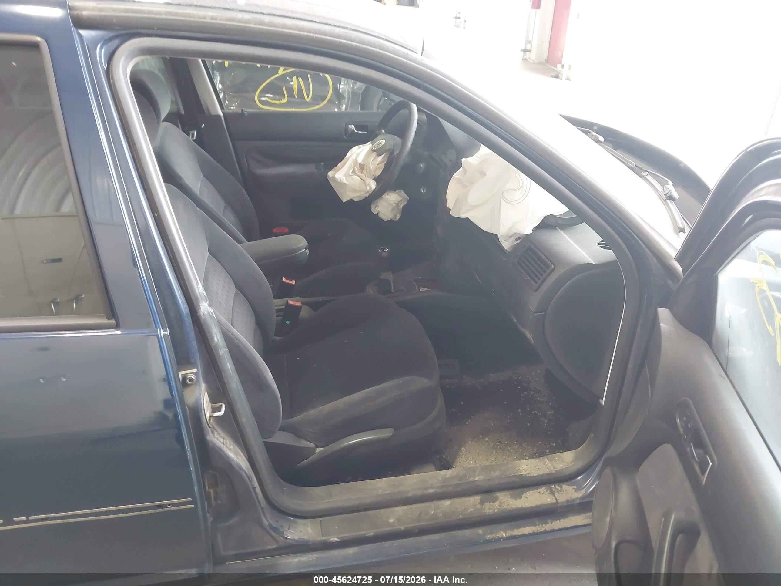2002 Volkswagen Jetta Gls Tdi Blue vin: 3VWSP69M52M073973